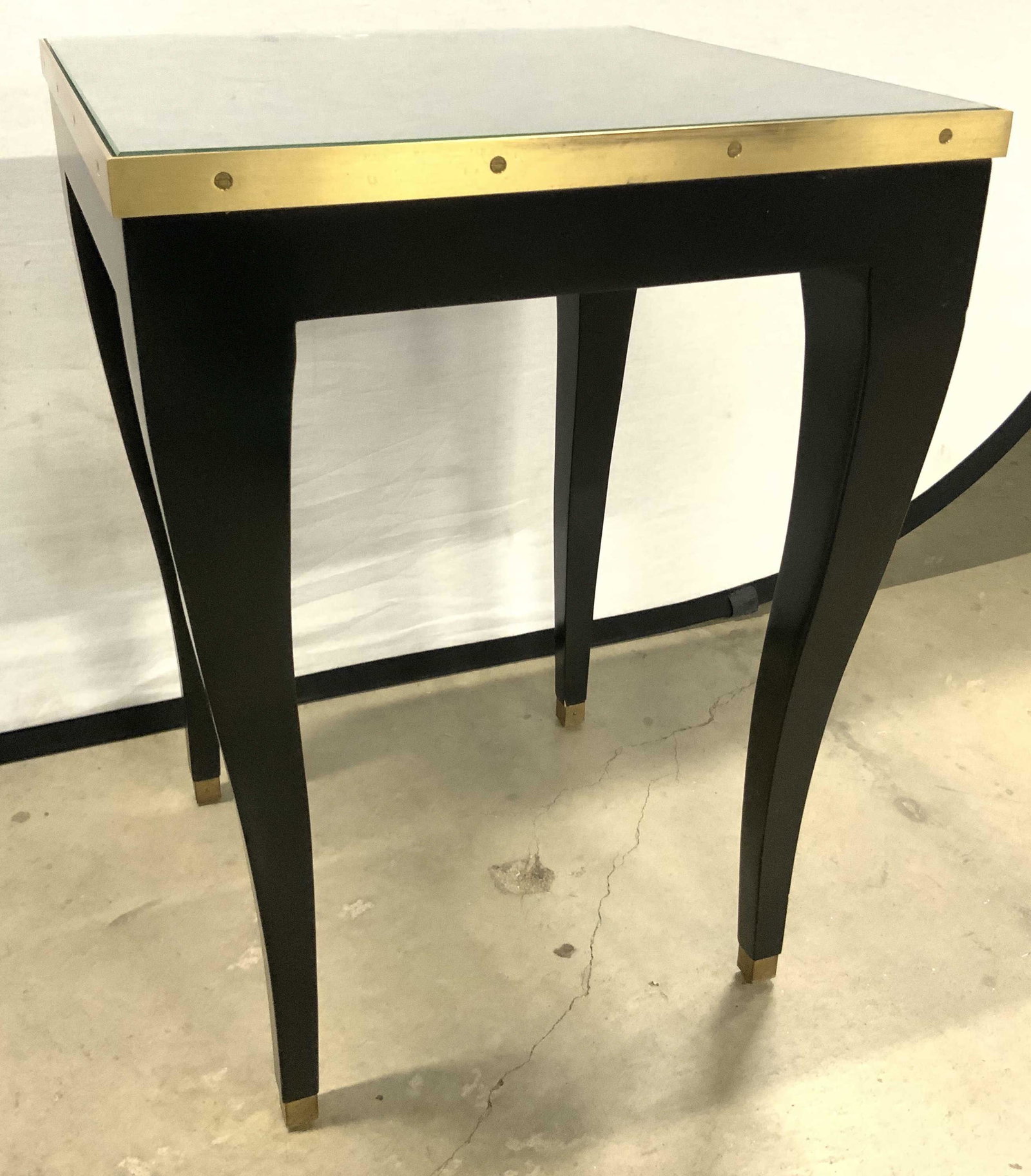 Wooden Glass Topped Side Table (1 of 12)