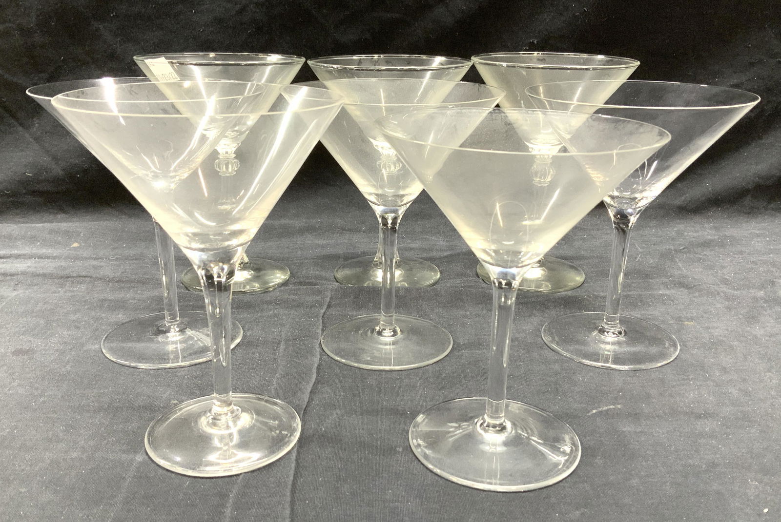 Glass and crystal Martini Glasses 8pcs (1 of 6)