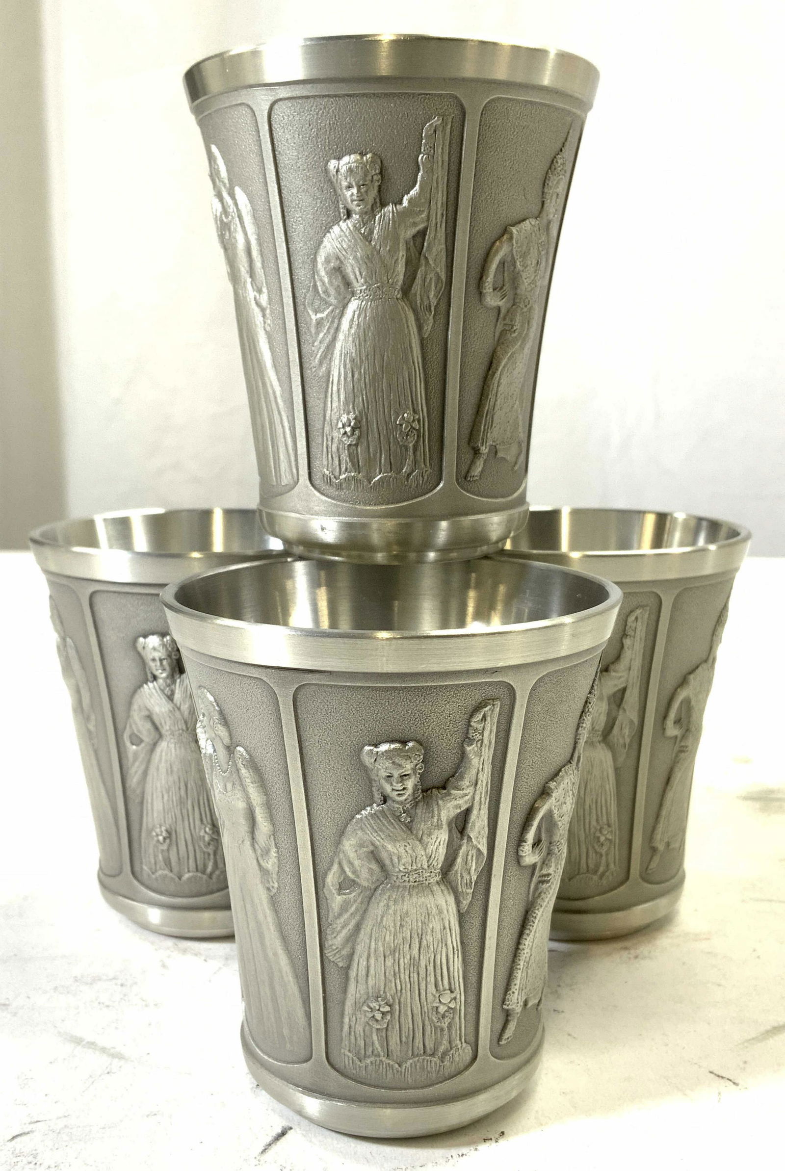VISIT ASEAN YEAR 1992 Set 4 Pewter Vessels (1 of 6)