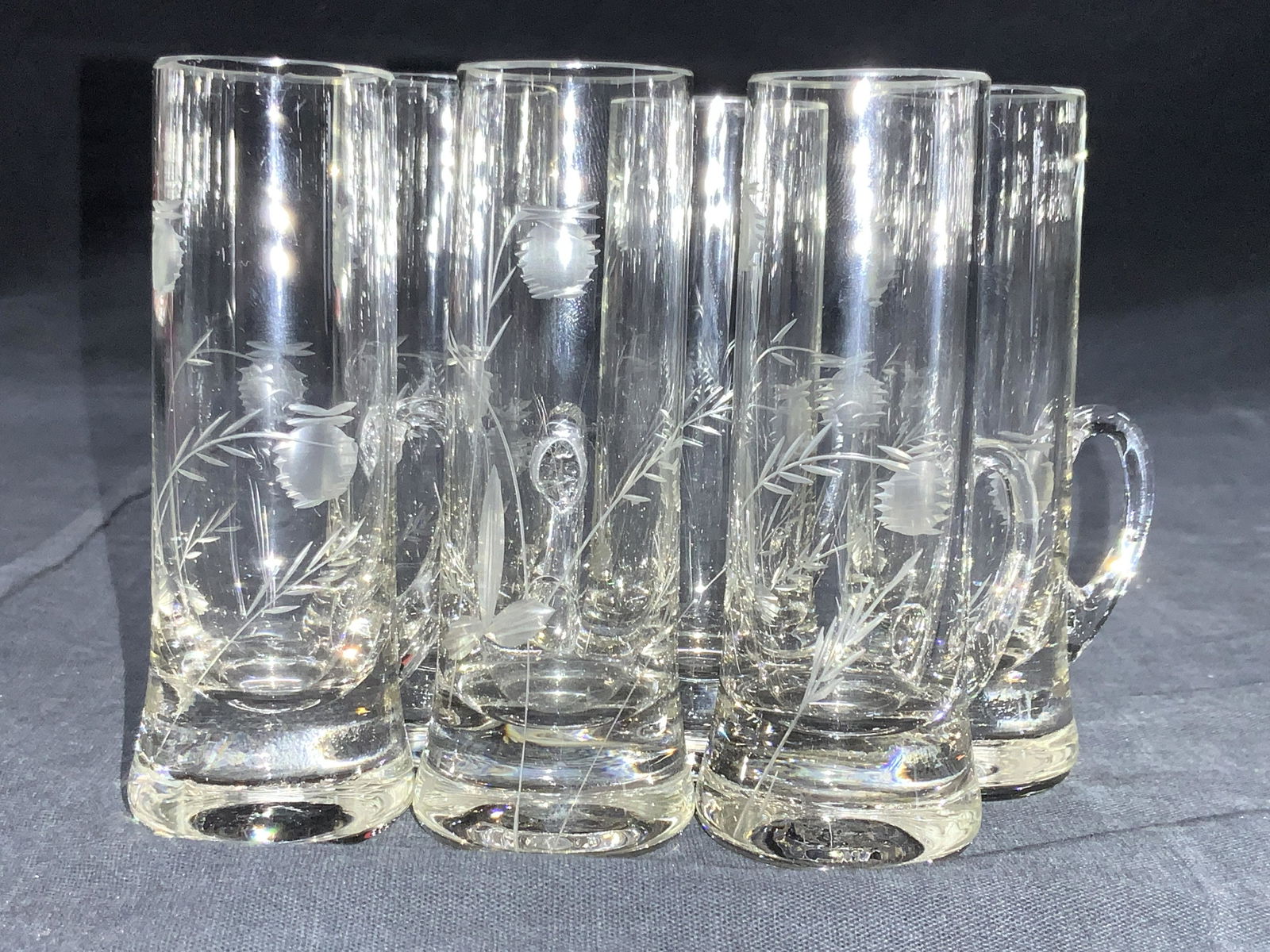 Set 6 Cut Glass Double Shot Glasses (0470) on Jan 25, 2023 The