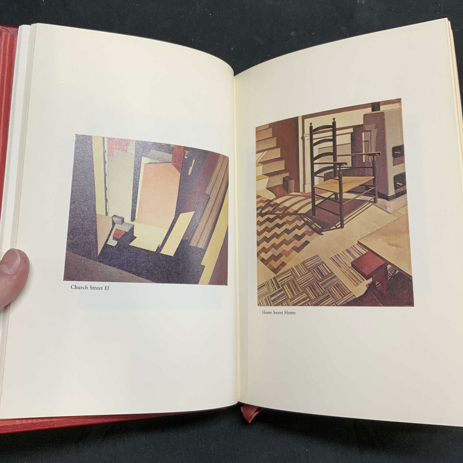Ltd Ed WILLIAM CARLOS WILLIAMS Selected Poems: L8ited edition hardbound in leather with decoration copy of Selected Poems by William Carlos Williams. Introduction by Randall Jarrell and portfolio of painting by Charles Sheeler. Published by The Fr