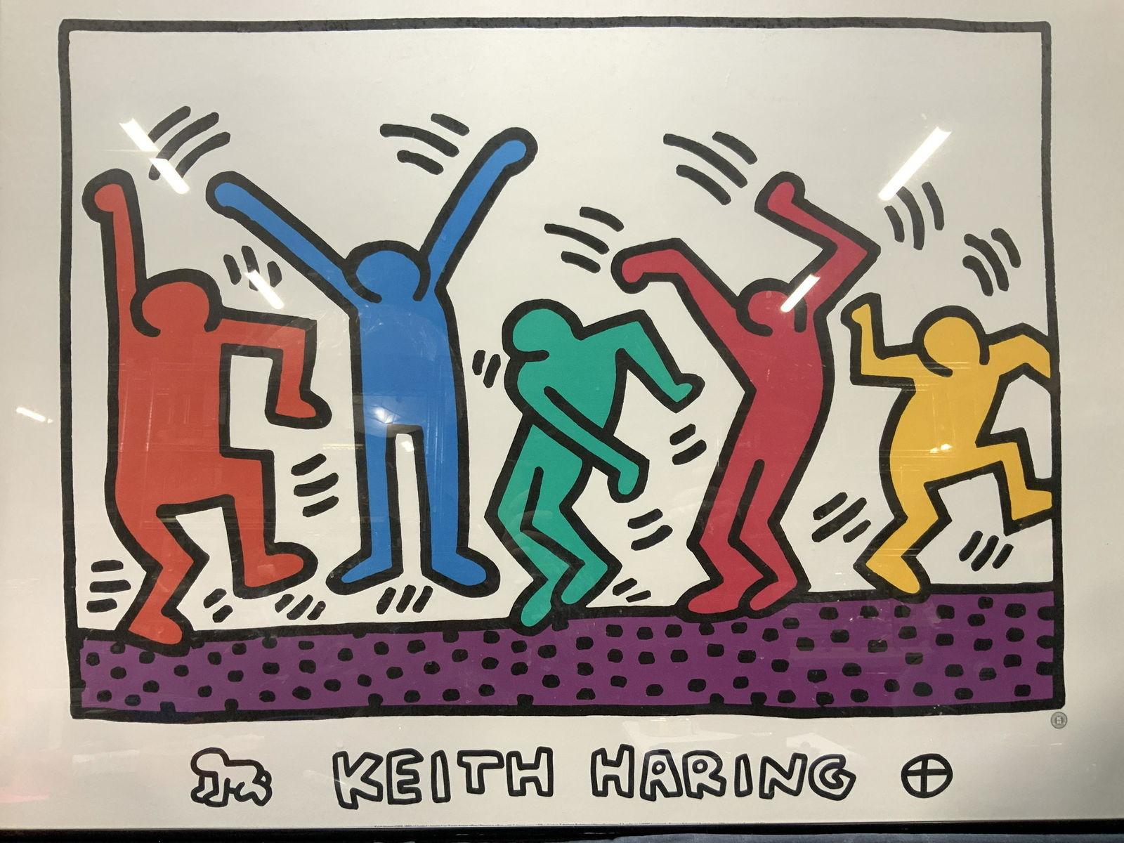 Keith Haring Dancing People Lithograph (1 of 8)