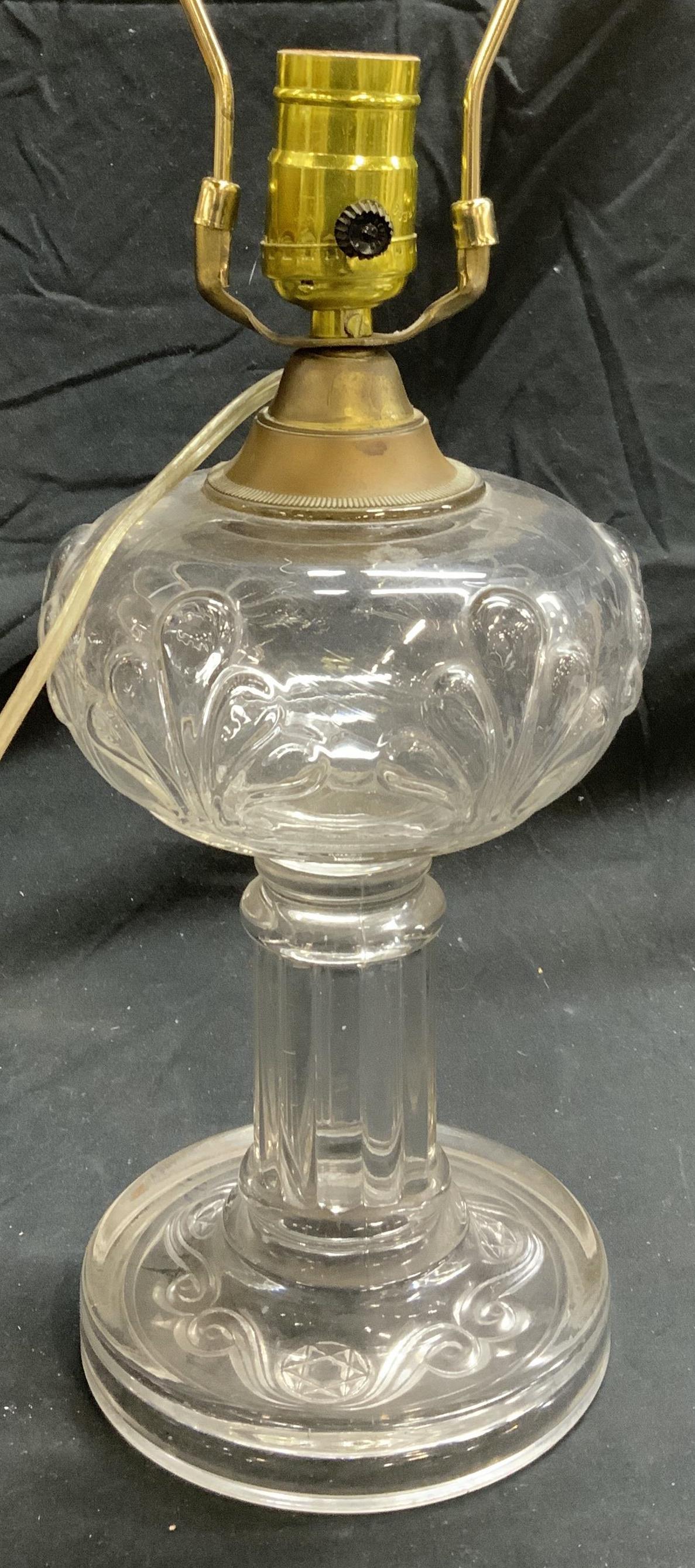 Vintage Glass Table Lamp (1 of 8)