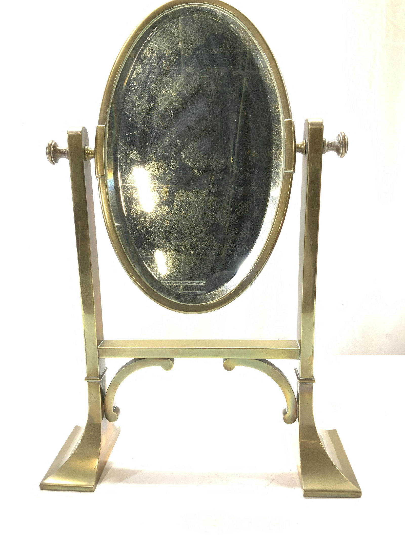 Brass Vanity Table Swivel Mirror (1 of 7)
