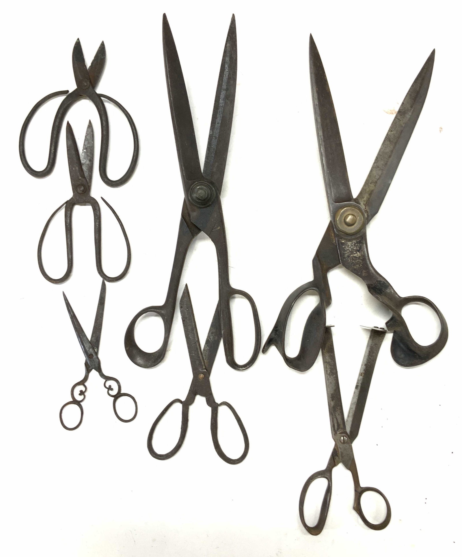 Antique Heavy Iron Hedge Scissors and Tools, 7 (1 of 7)