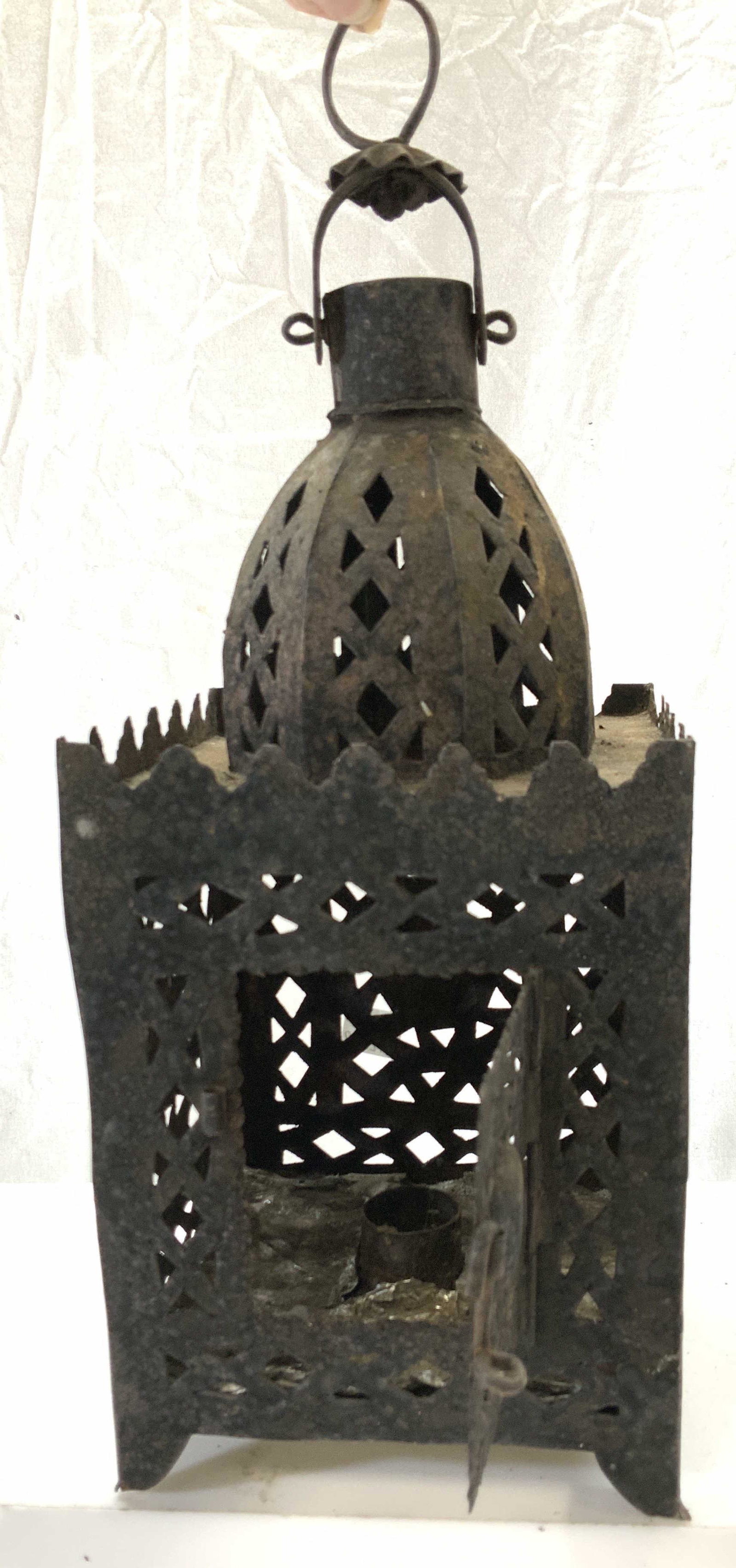 Vintage Iron Outdoor Garden Candle Lantern (1 of 8)