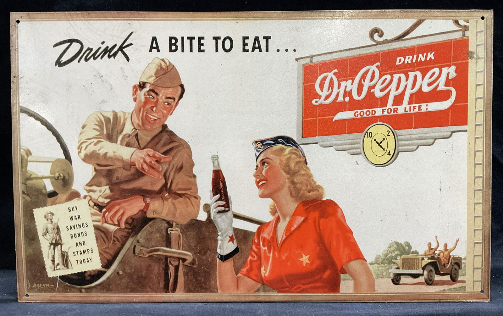 Vintage Style Dr Pepper Metal Sign (1 of 6)