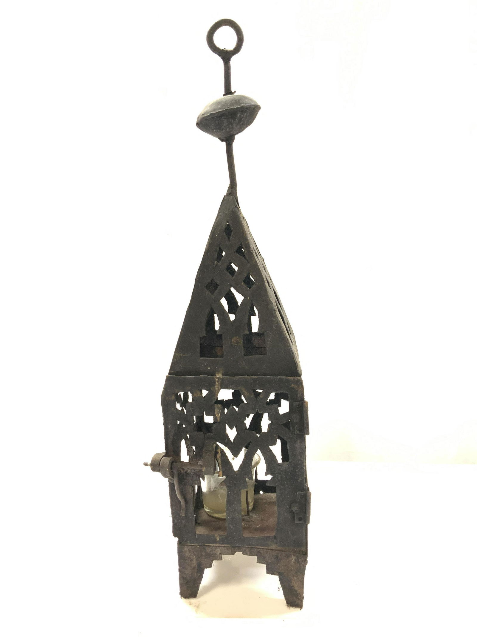 Vintage Middle Eastern Iron Candle Lantern (1 of 6)