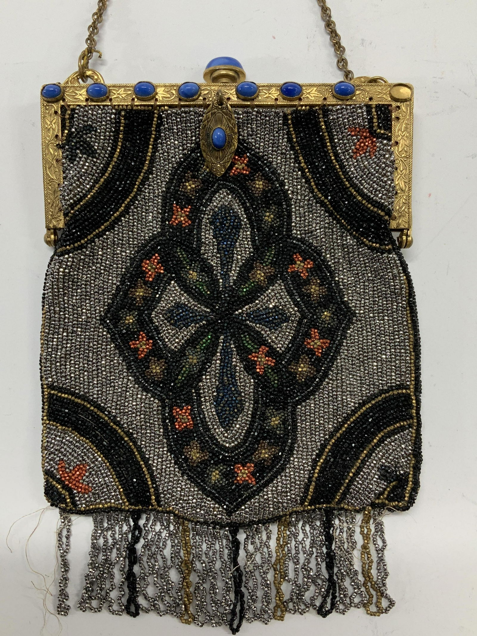 Vintage Hand Beaded Flapper Bag (1 of 7)