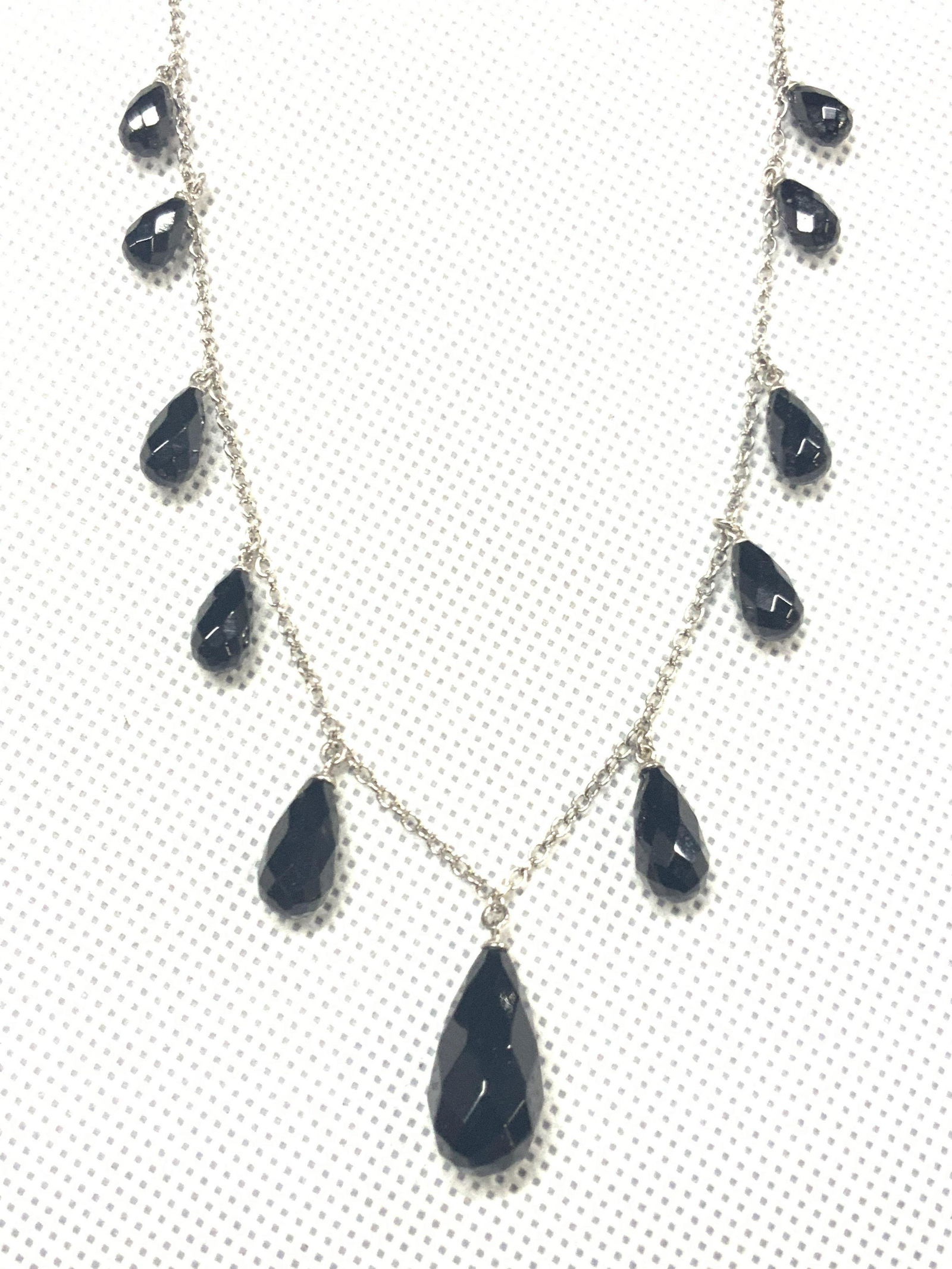 Sterling Silver Necklace W Natural Gem Stones (1 of 5)