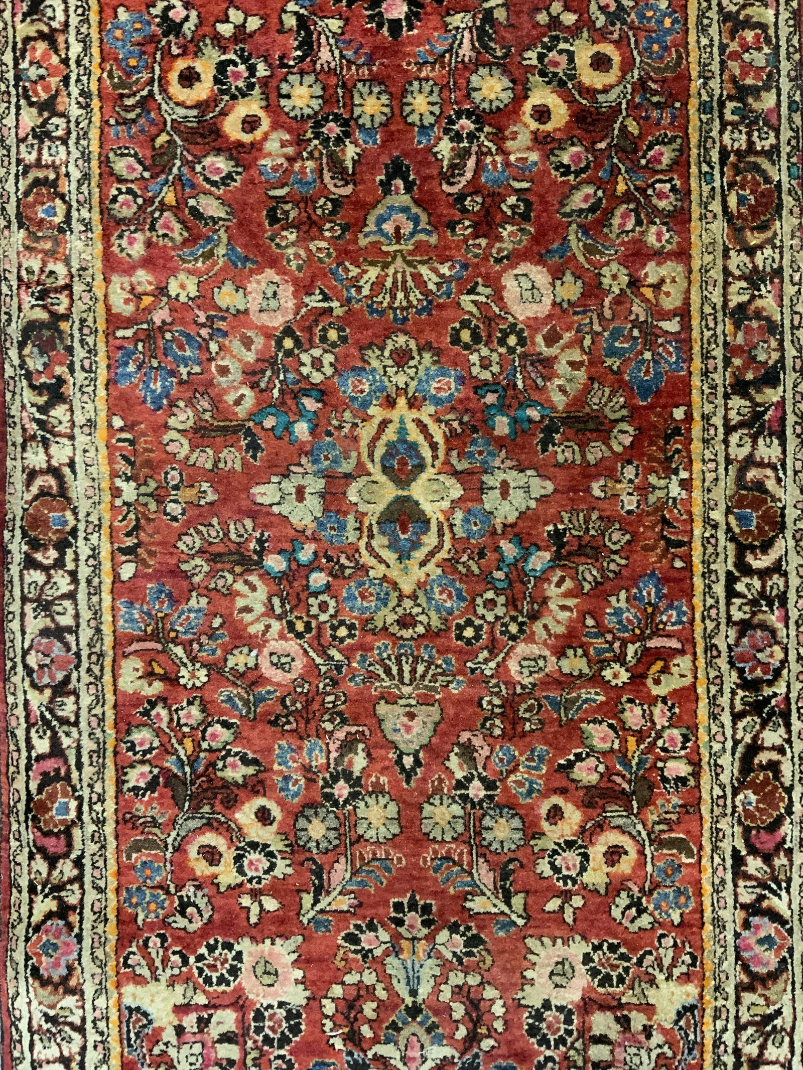 Vintage Handmade Persian Fringed Wool Area Rug (1 of 9)