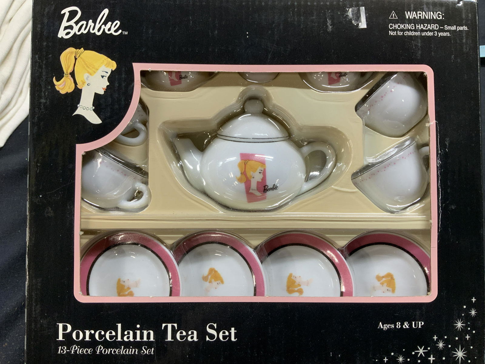 Set 13 BARBIE New Nostalgic Barbie Tea Set, NIB (1 of 7)