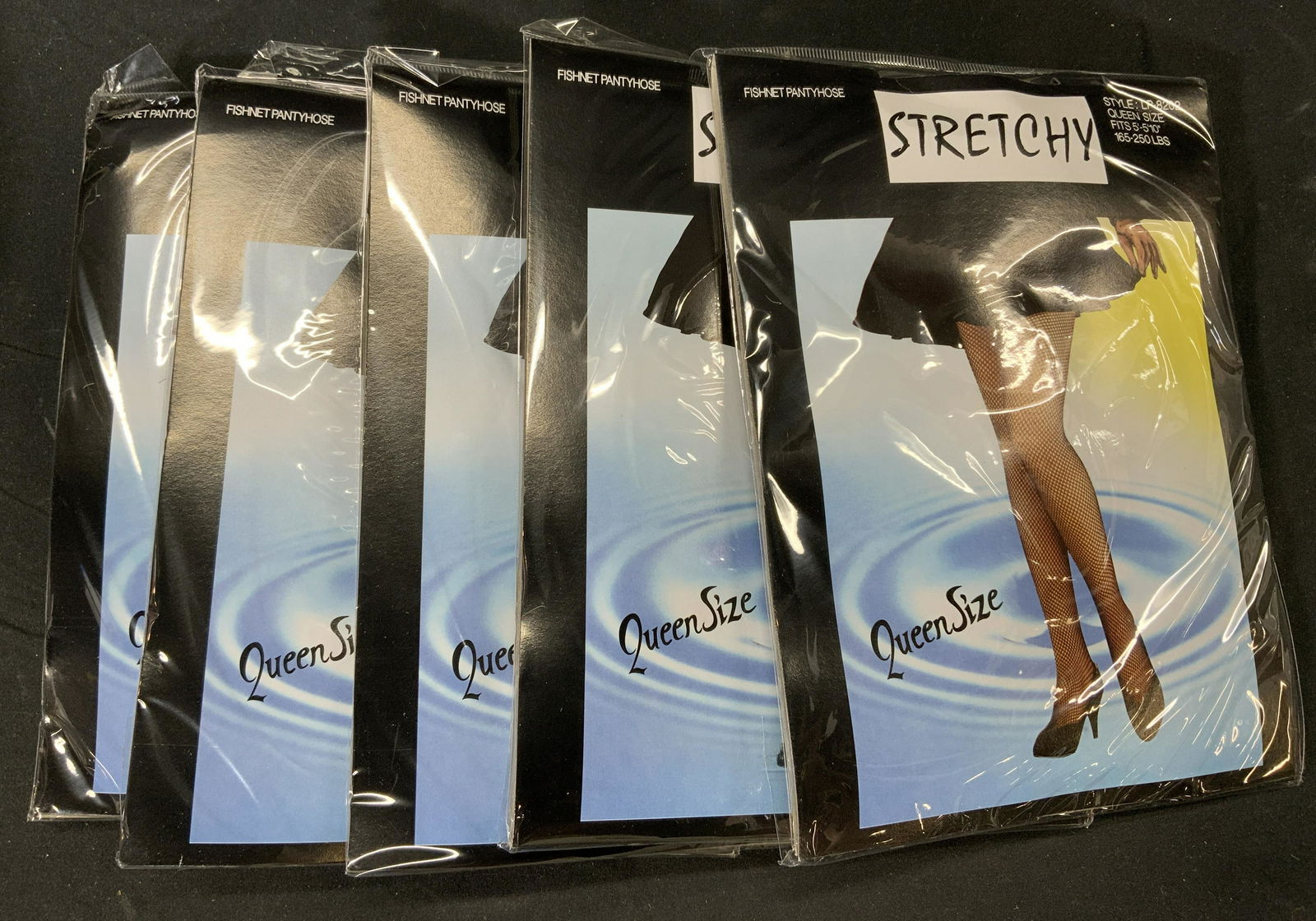 Lot 5 Plus Size Black Fishnet Stockings NWT (1 of 4)