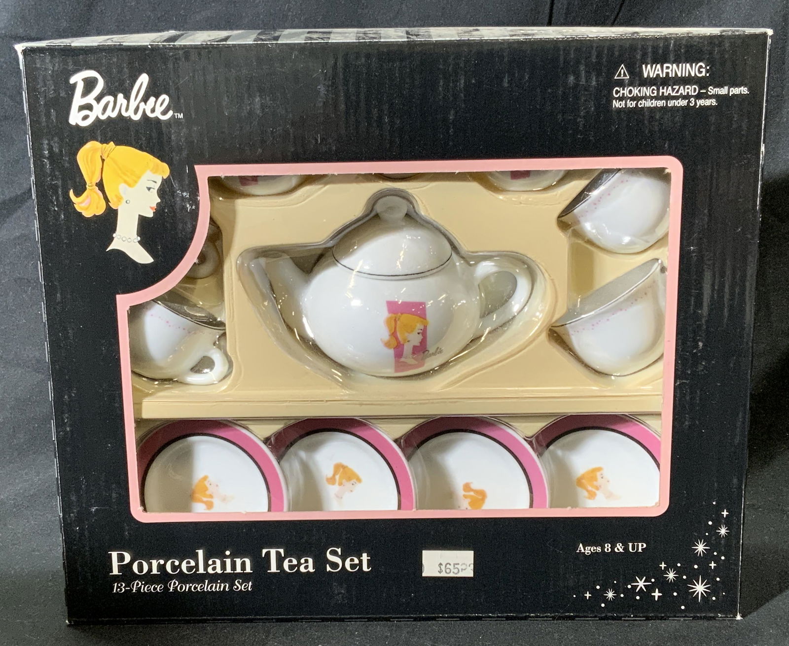 Set 13 Barbie New Nostalgic Barbie Tea Set Nib