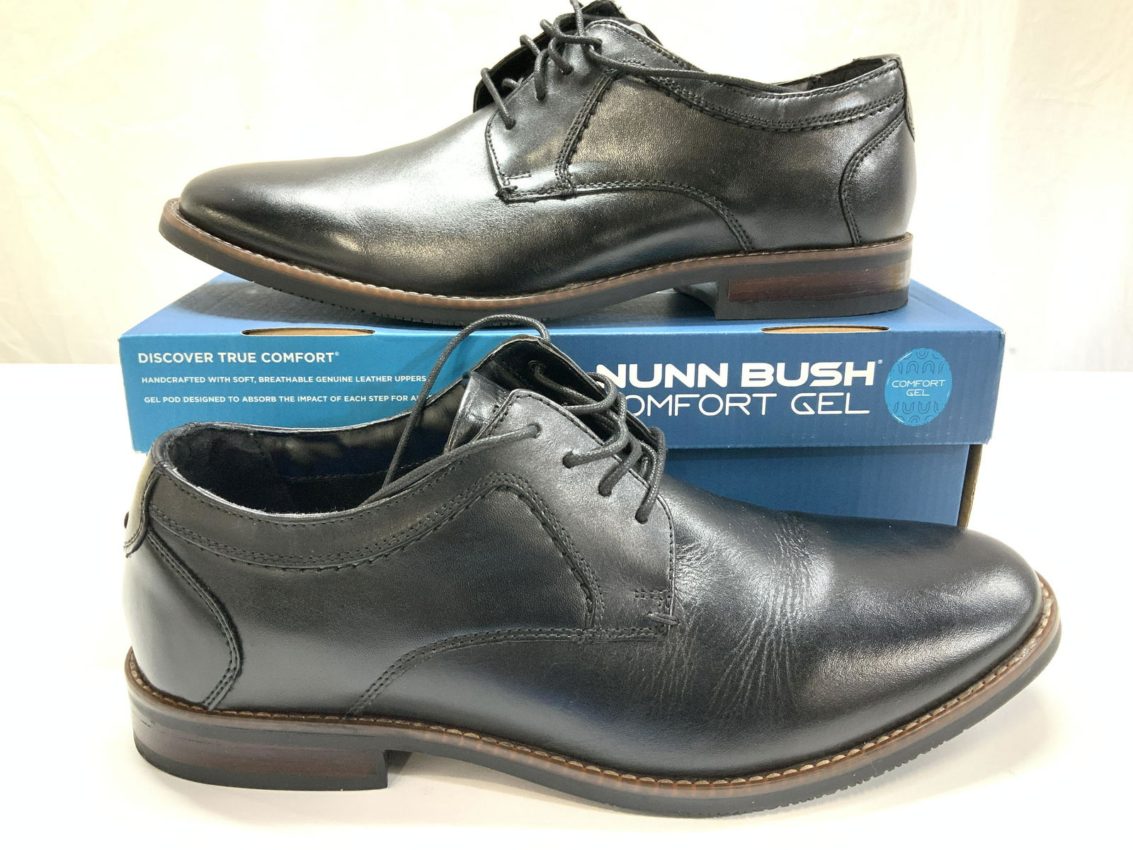 Mens NUNN Comfort Gel Leather Oxfords NIB (1 of 9)