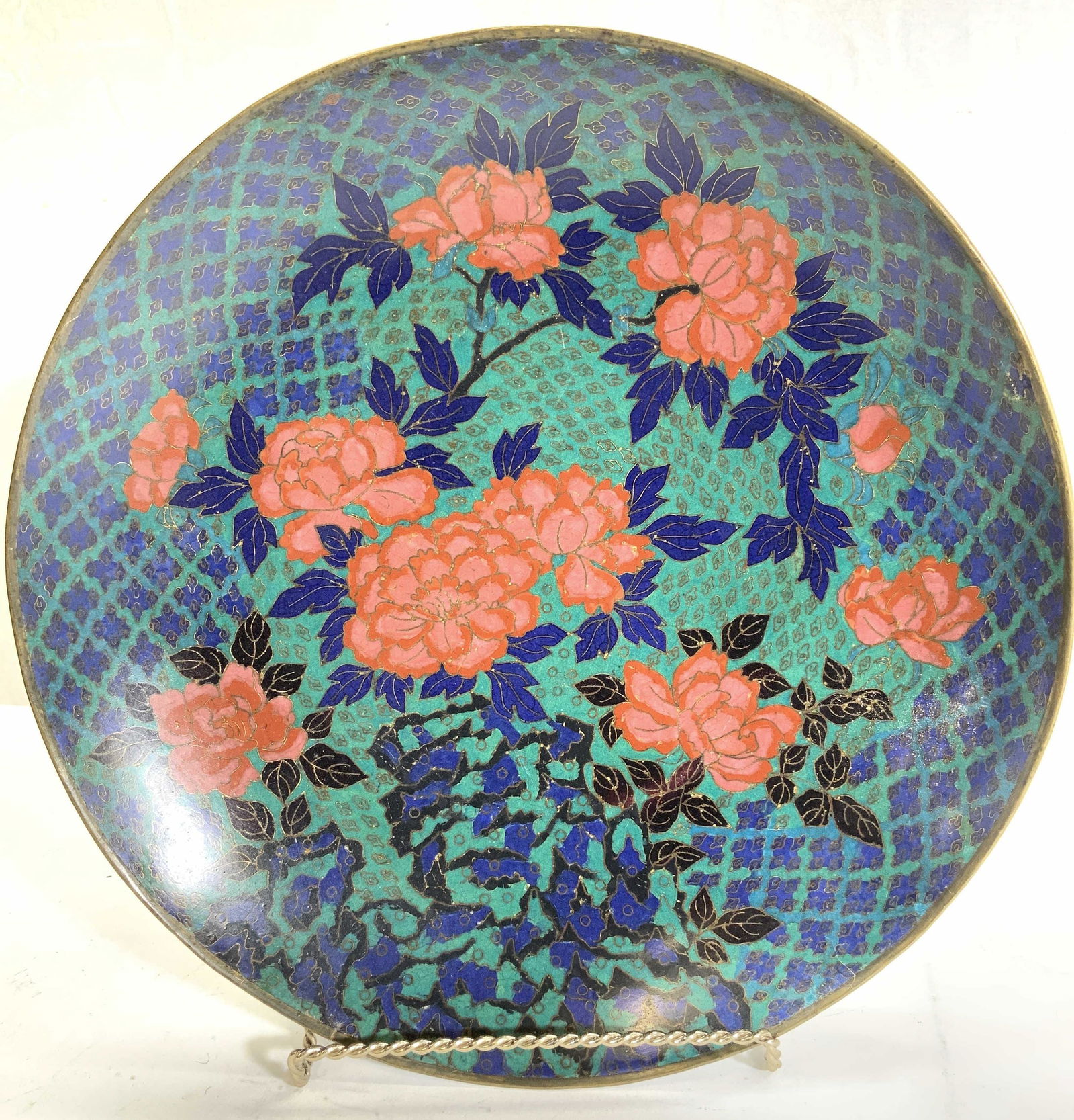 Footed Famille Rose Enamel Plate Centerpiece (1 of 6)