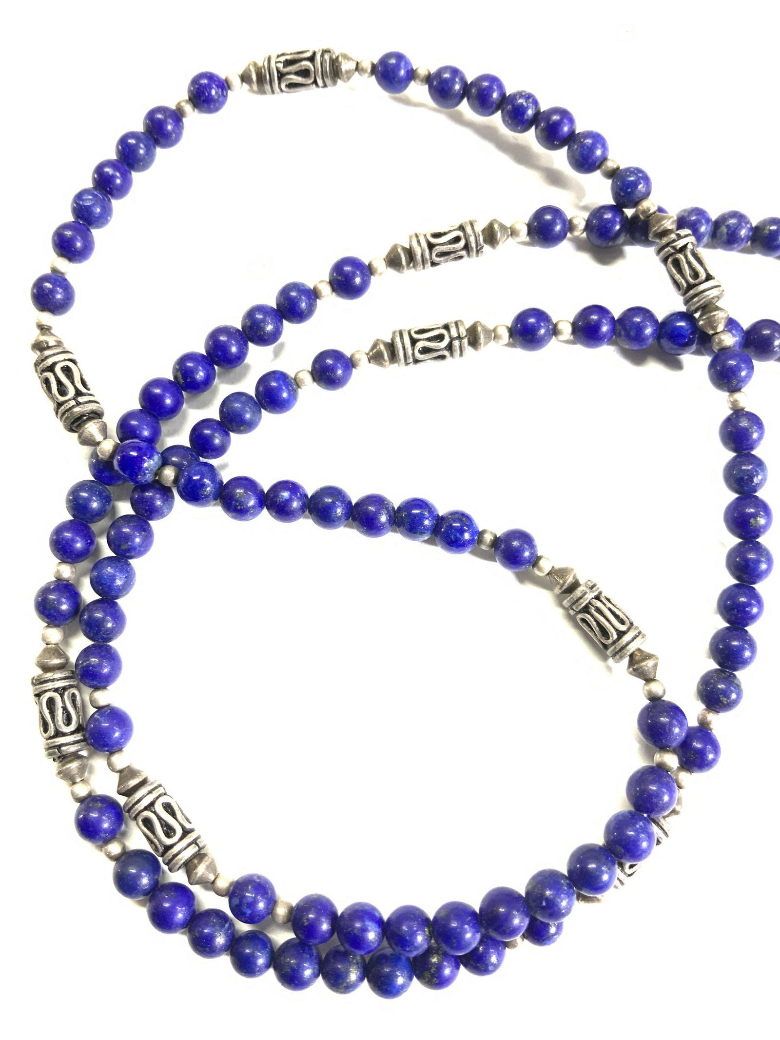 Hand Beaded Lapis Lazuli Necklace (1 of 4)