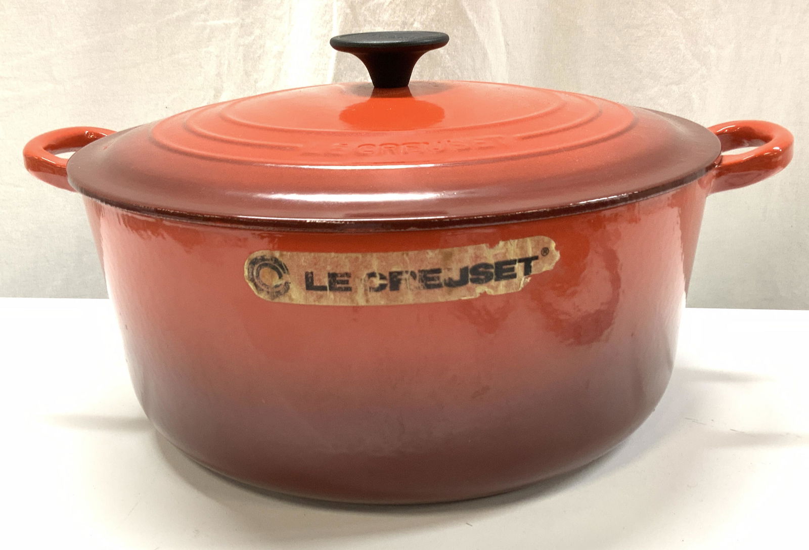 Le Creuset Red Enamel Iron Cooking Pot, France (1 of 8)