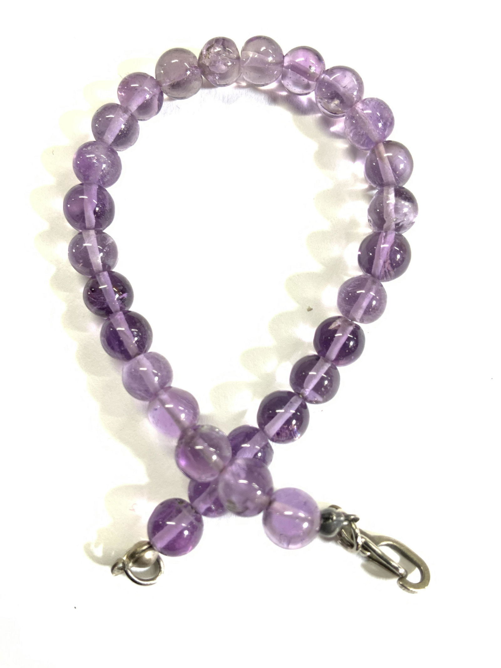 Amethyst Gemstone Bead Bracelet (1 of 4)