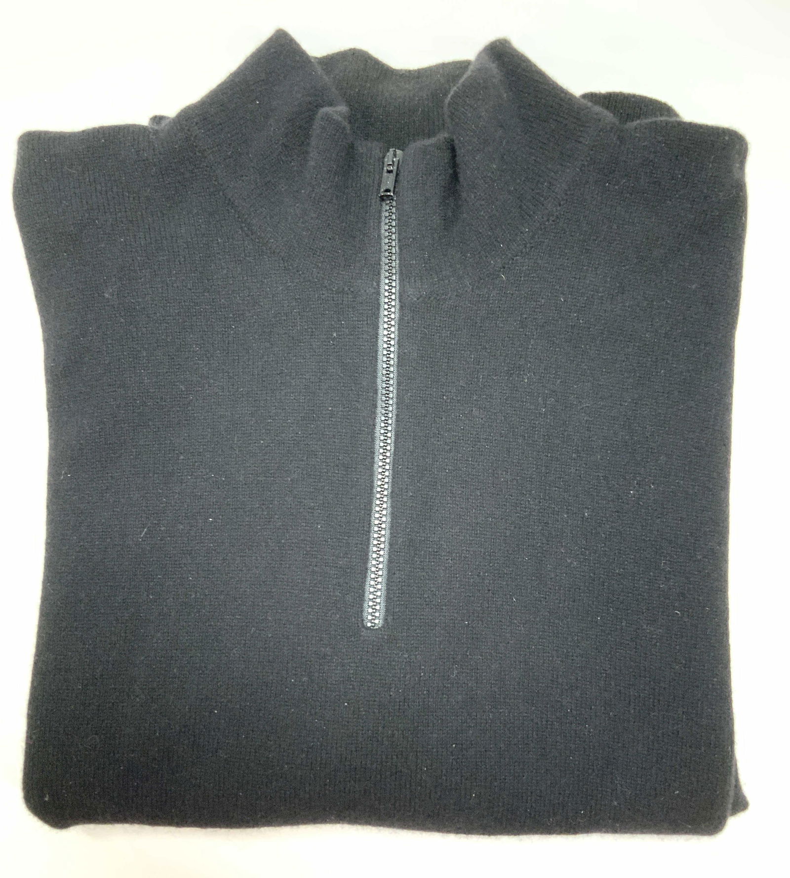 Davide Cenci Wool & Angora Black Sweater, XL (1 of 5)