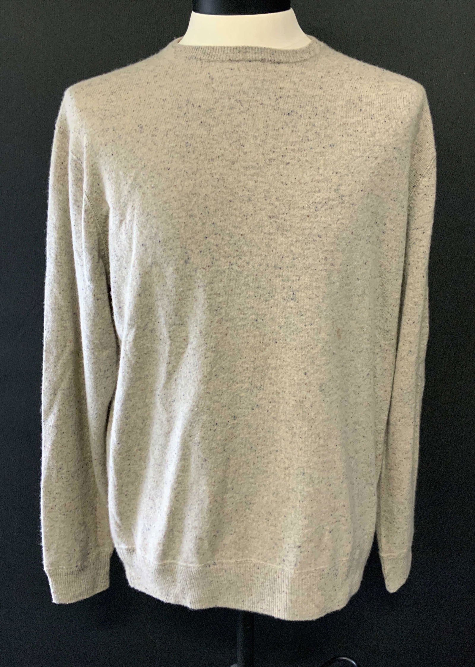CESARE Beige Multi Cashmere Crewneck Sweater (1 of 5)