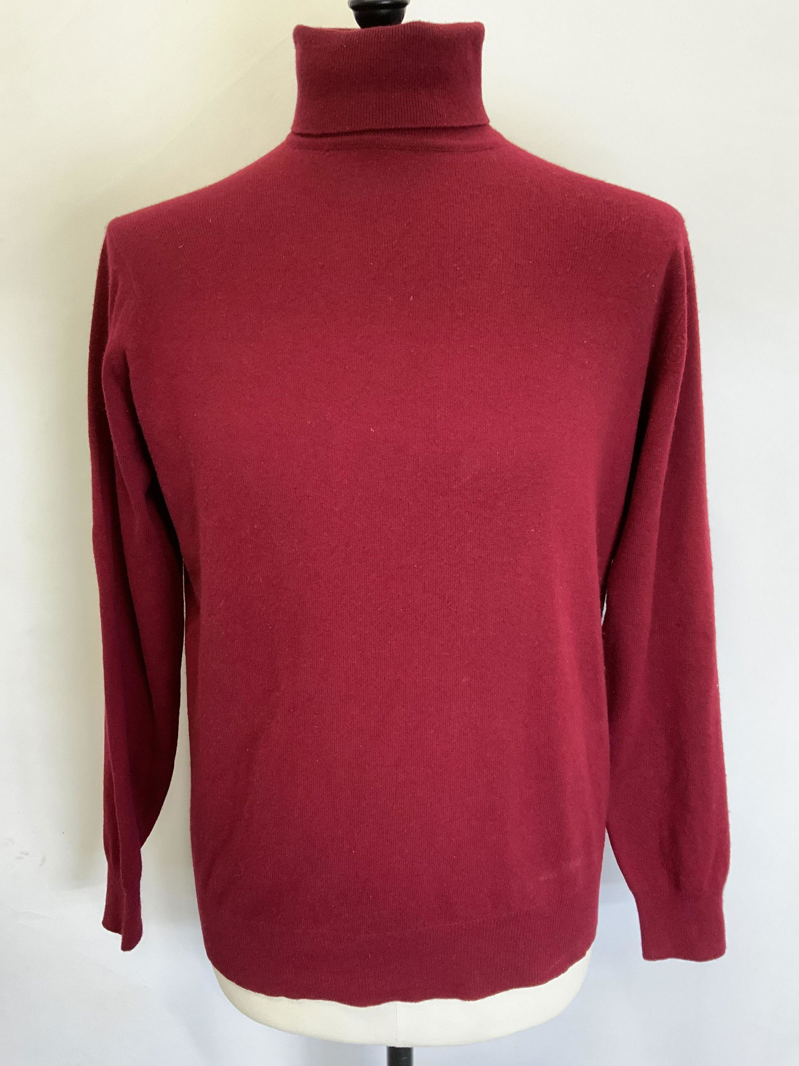 BALLANTYNE Red Cashmere Turtleneck Sweater (1 of 6)