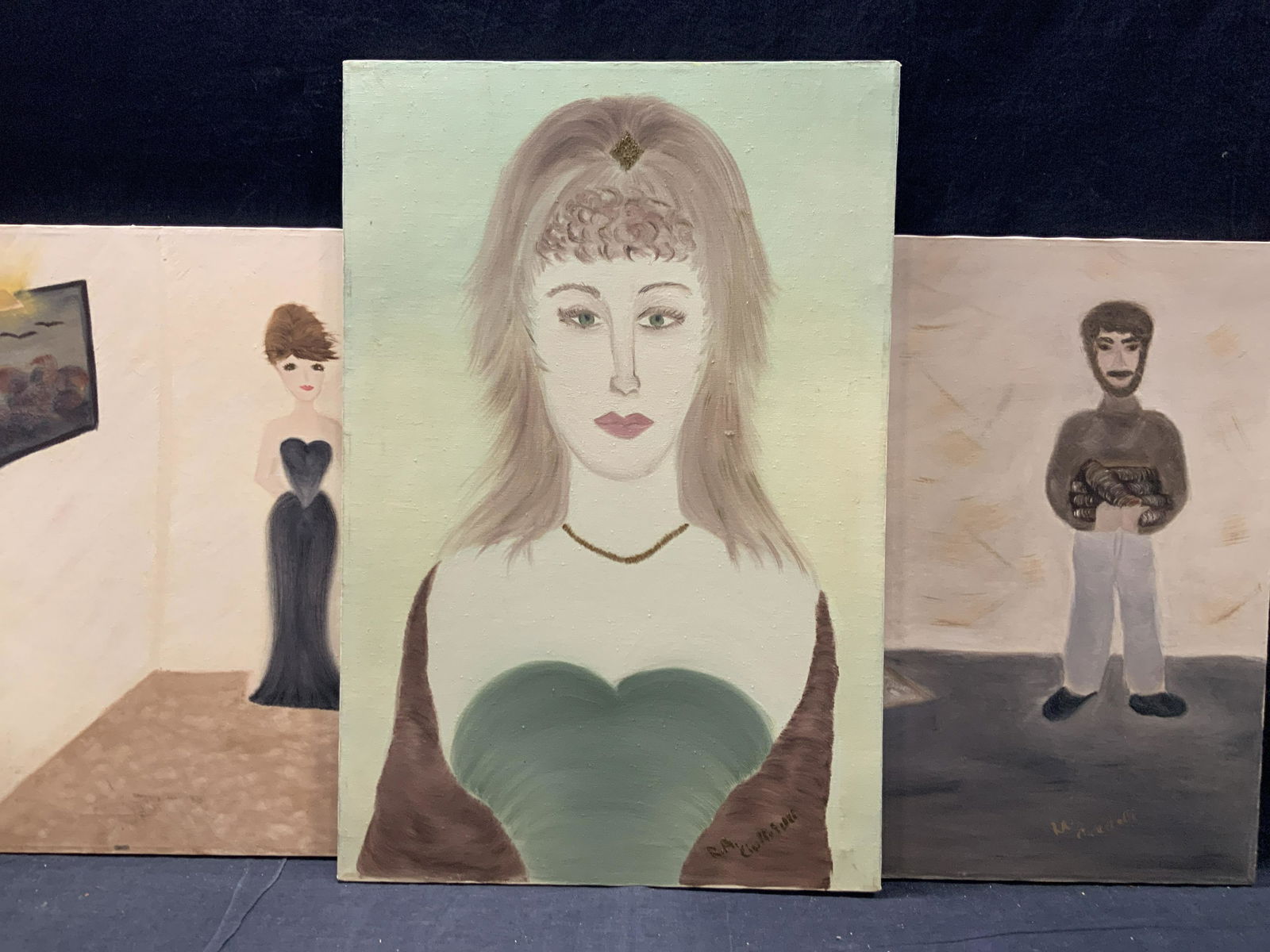 Lot 3 Signed R.A. Ciuffetelli Figural Paintings (1 of 15)