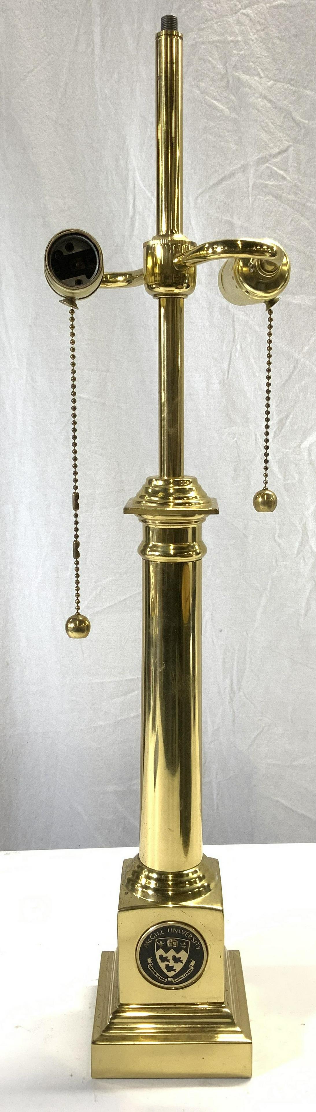 MCGILL UNIVERSITY Vintage Brass Lamp (1 of 8)