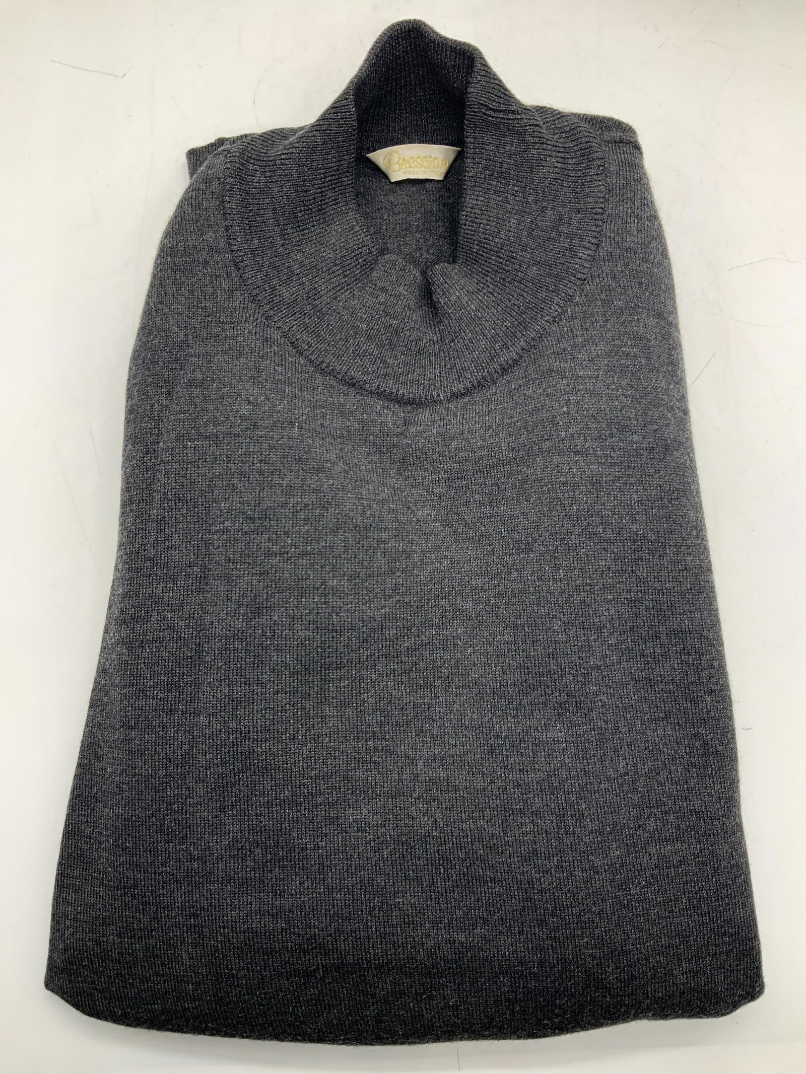 BRESCIANI XL Wool Long Sleeve Turtle Neck Italy (1 of 6)