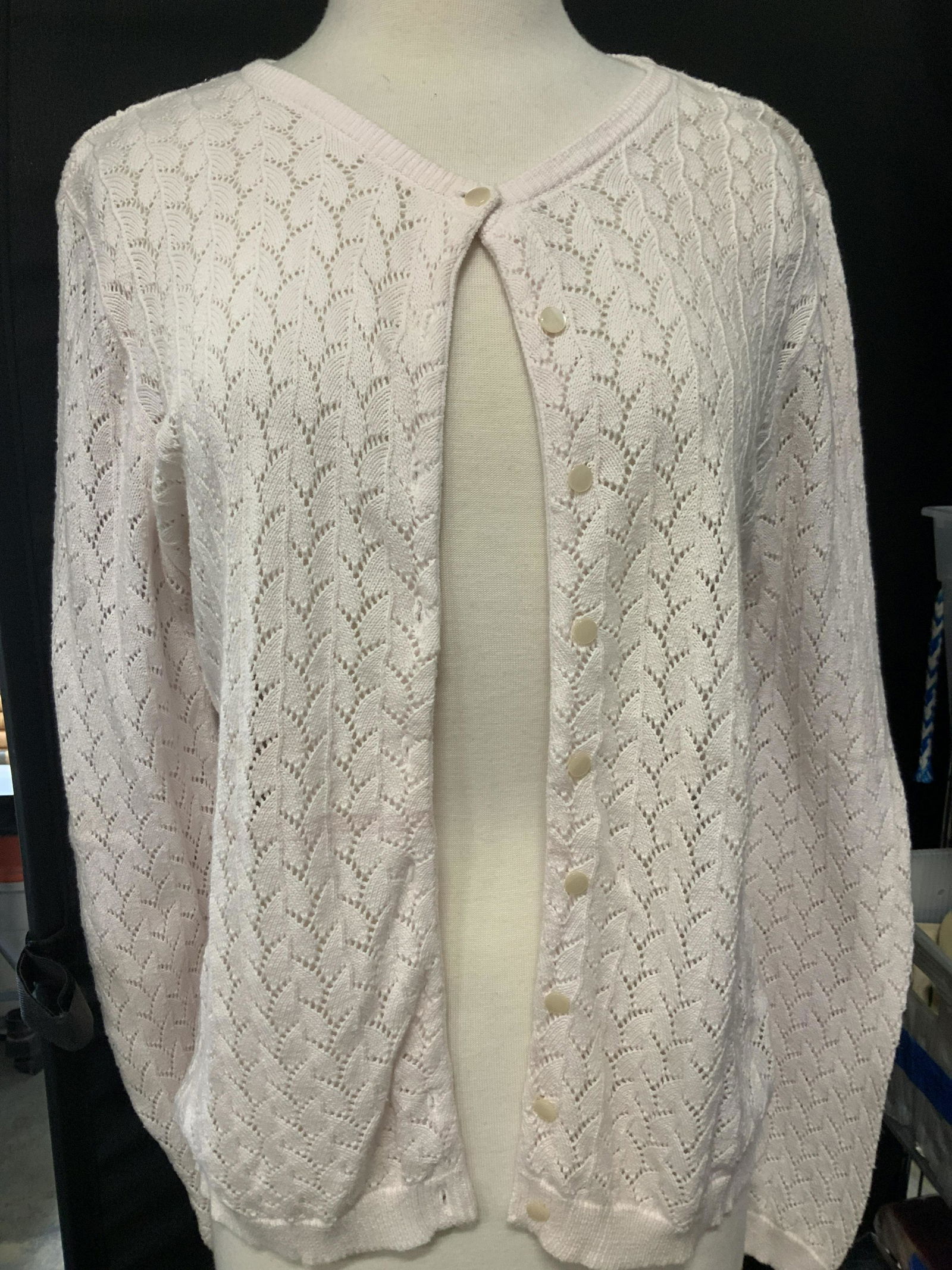 GAP Pink Cotton Button Cardigan (1 of 5)