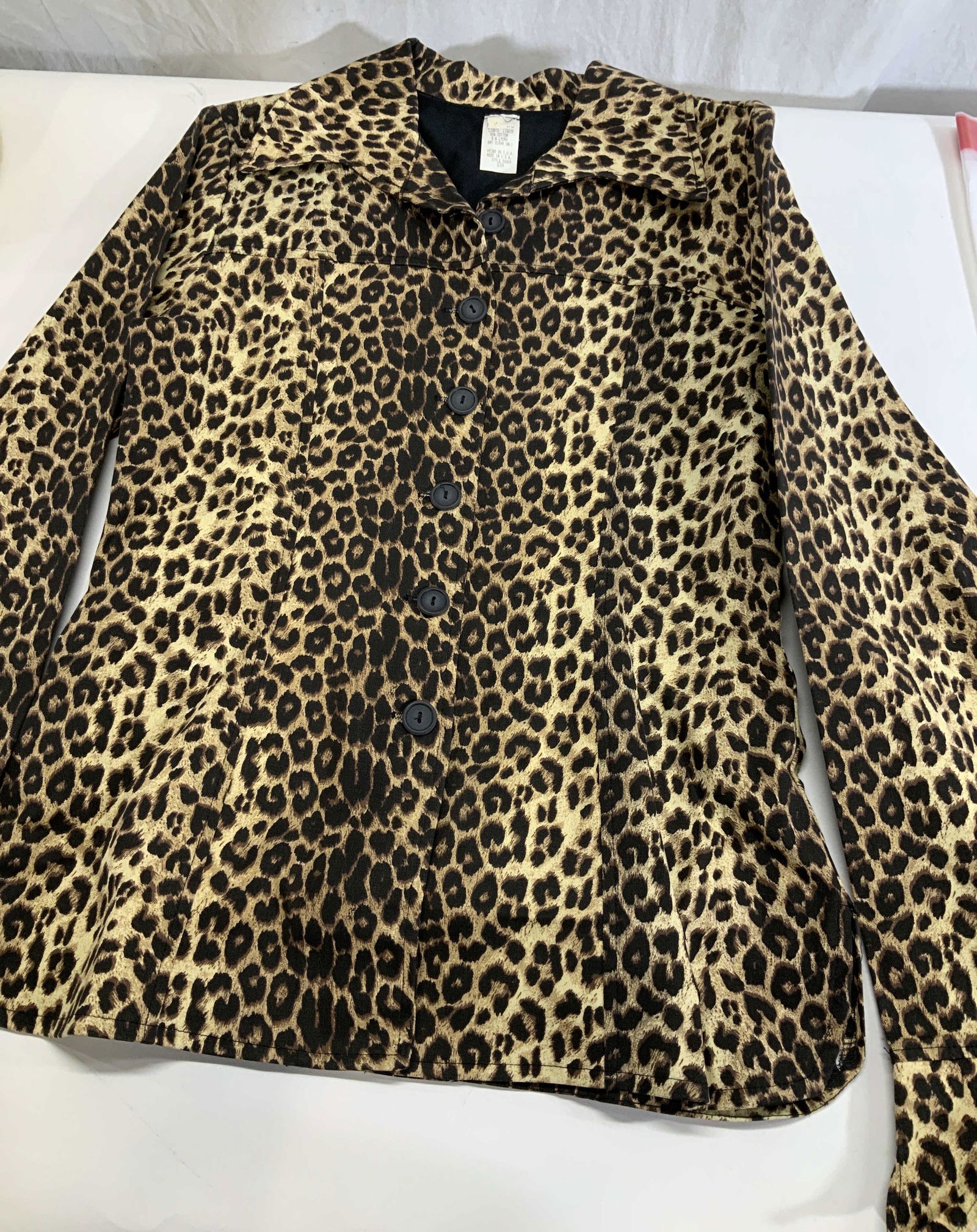 Leopard Print Cotton & Lycra Jacket (1 of 5)