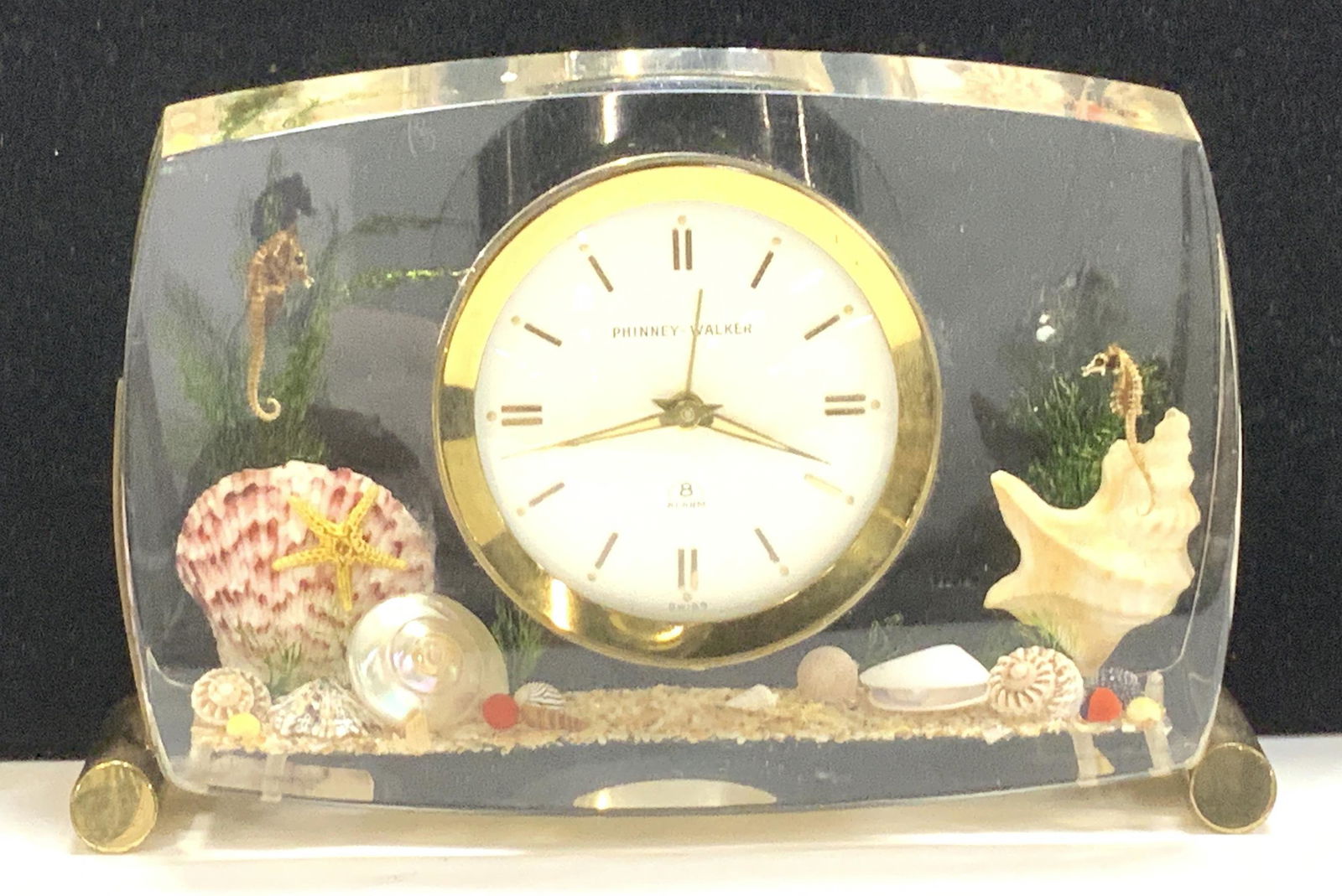 Phinney-Walker Seashell In Resin Alarm Clock, 1950 (1 of 10)