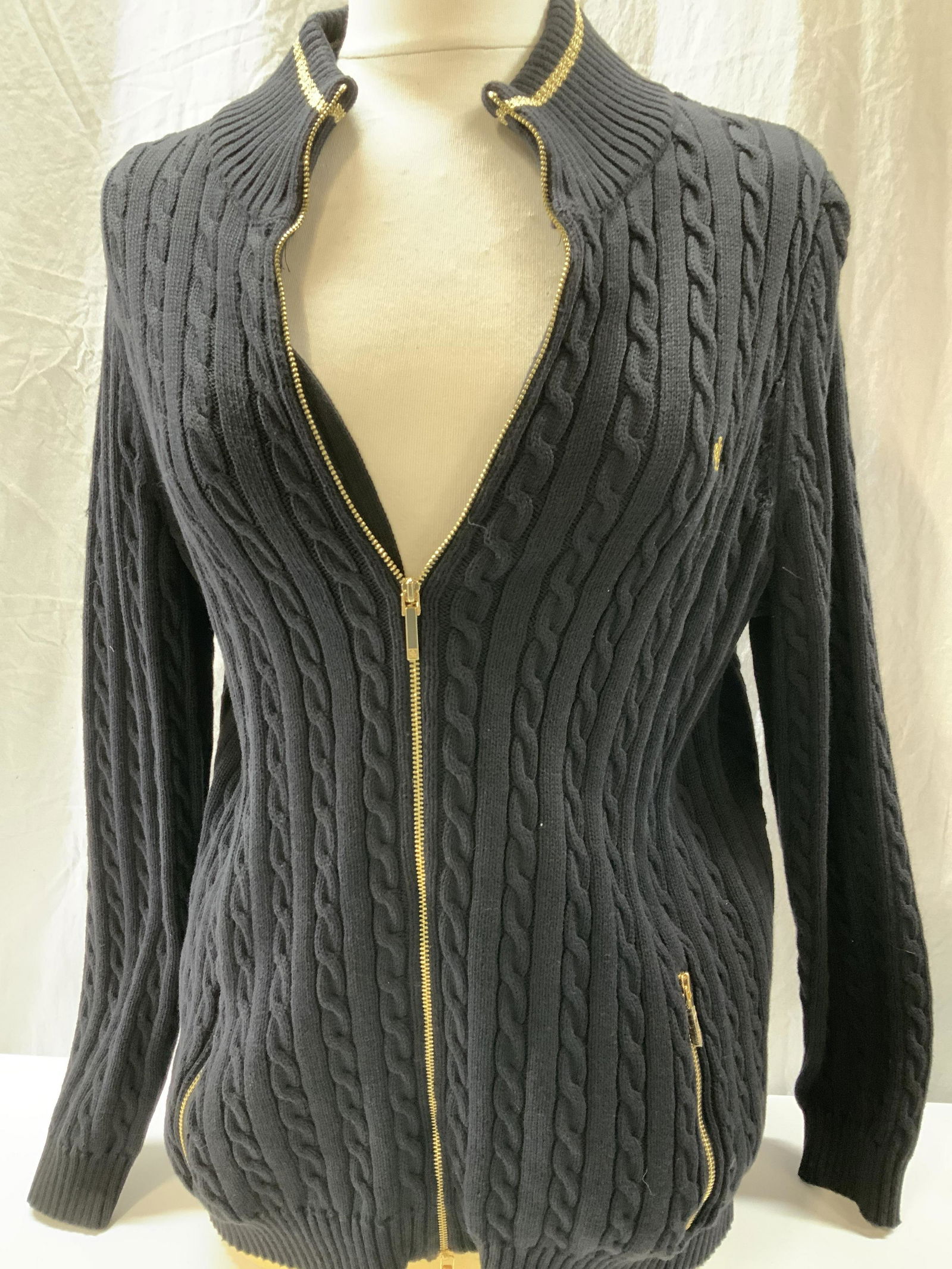 Ralph Lauren Cotton Knit Jacket, Plus Size (1 of 7)