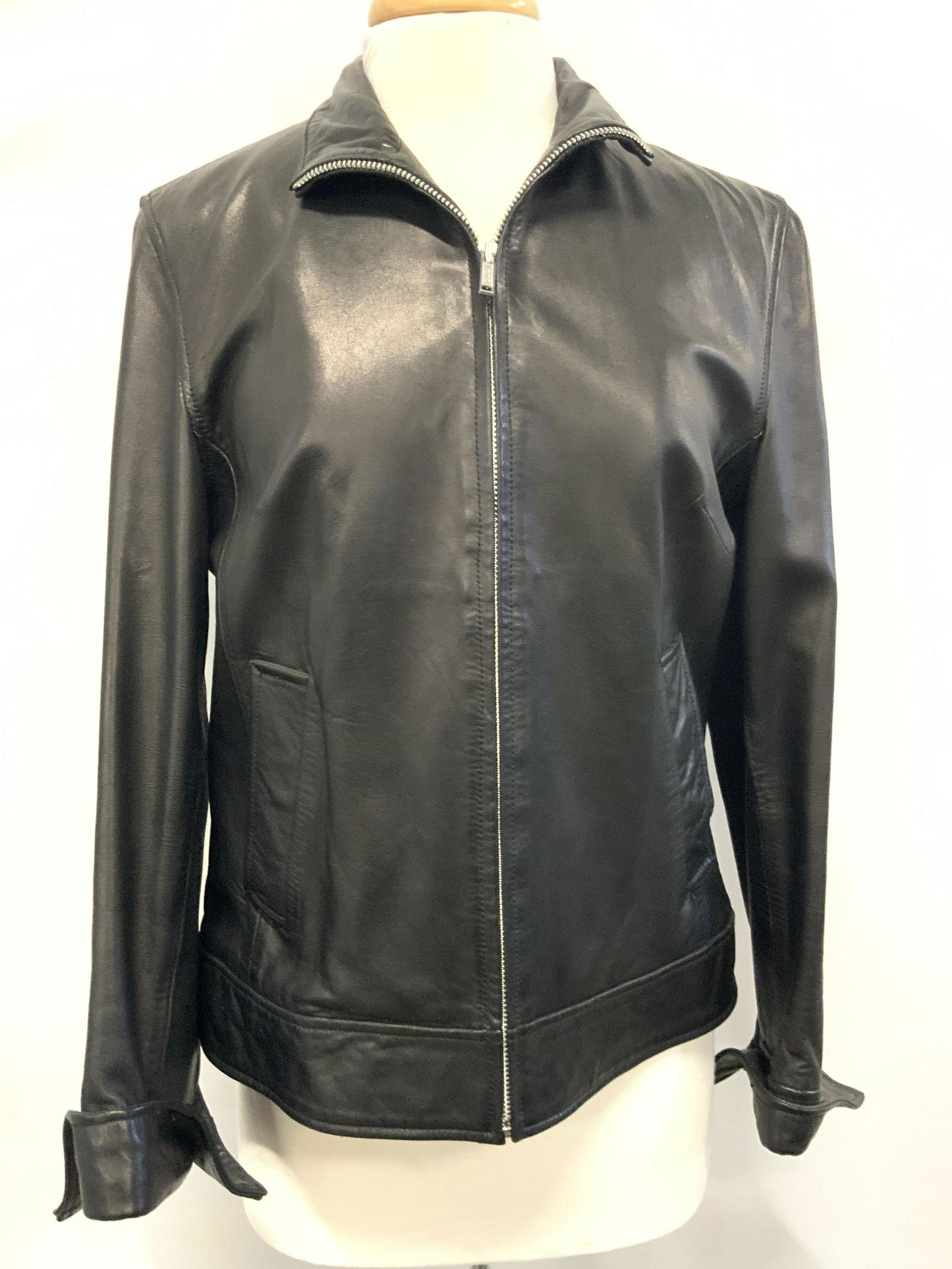 Banana  Republic Black Leather Jacket (1 of 7)