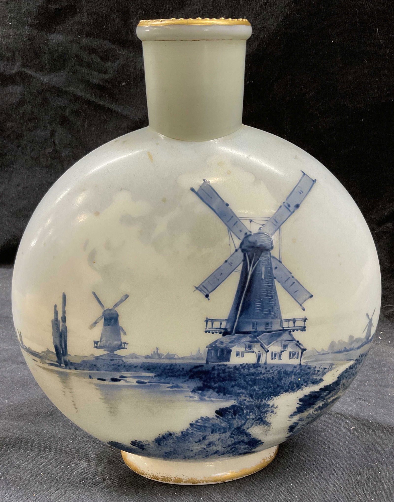Vintage Hand Painted Glass Decanter Vessel (1 of 7)