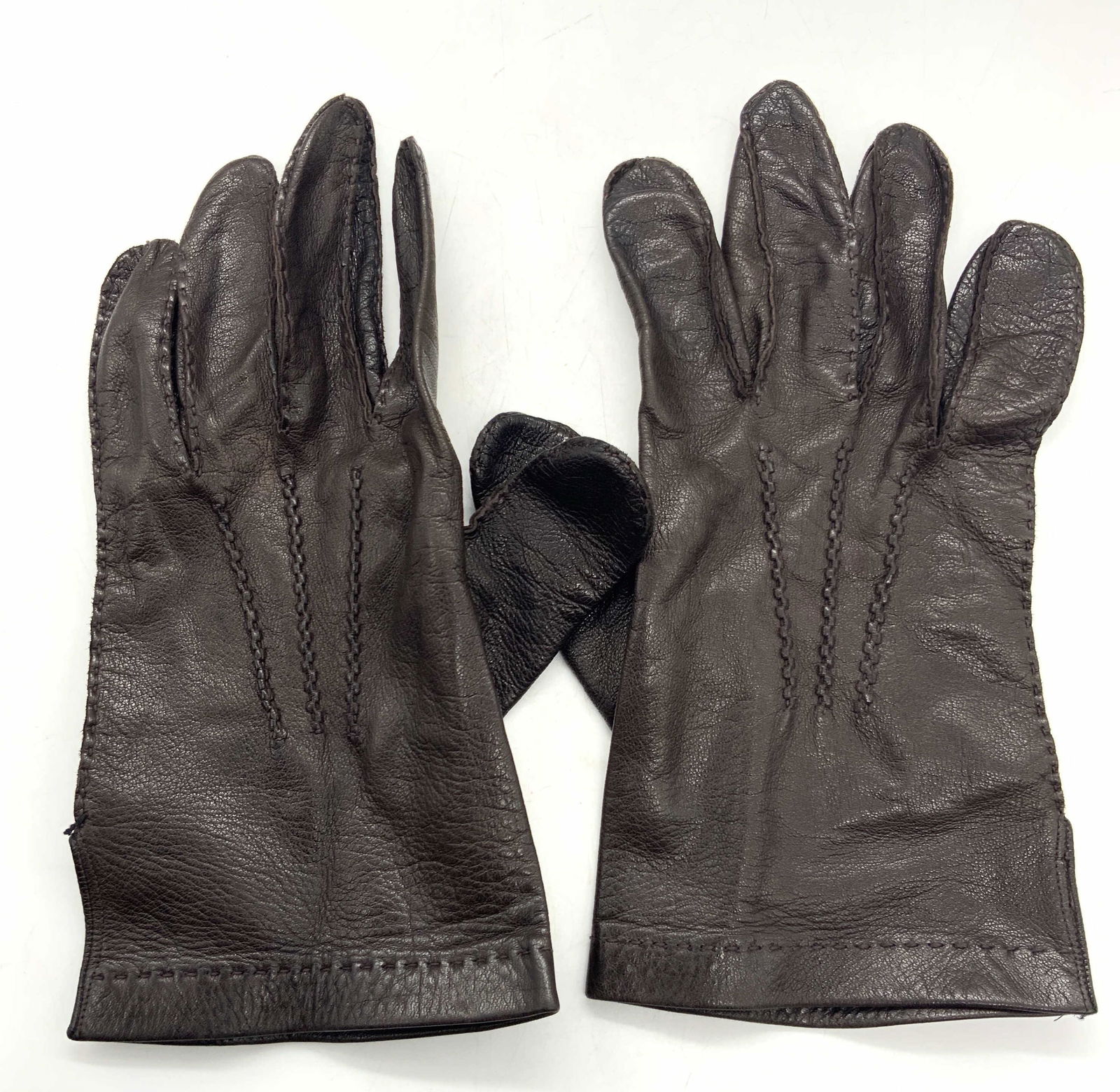 Vintage 10.5 Sized Leather Gloves (1 of 8)