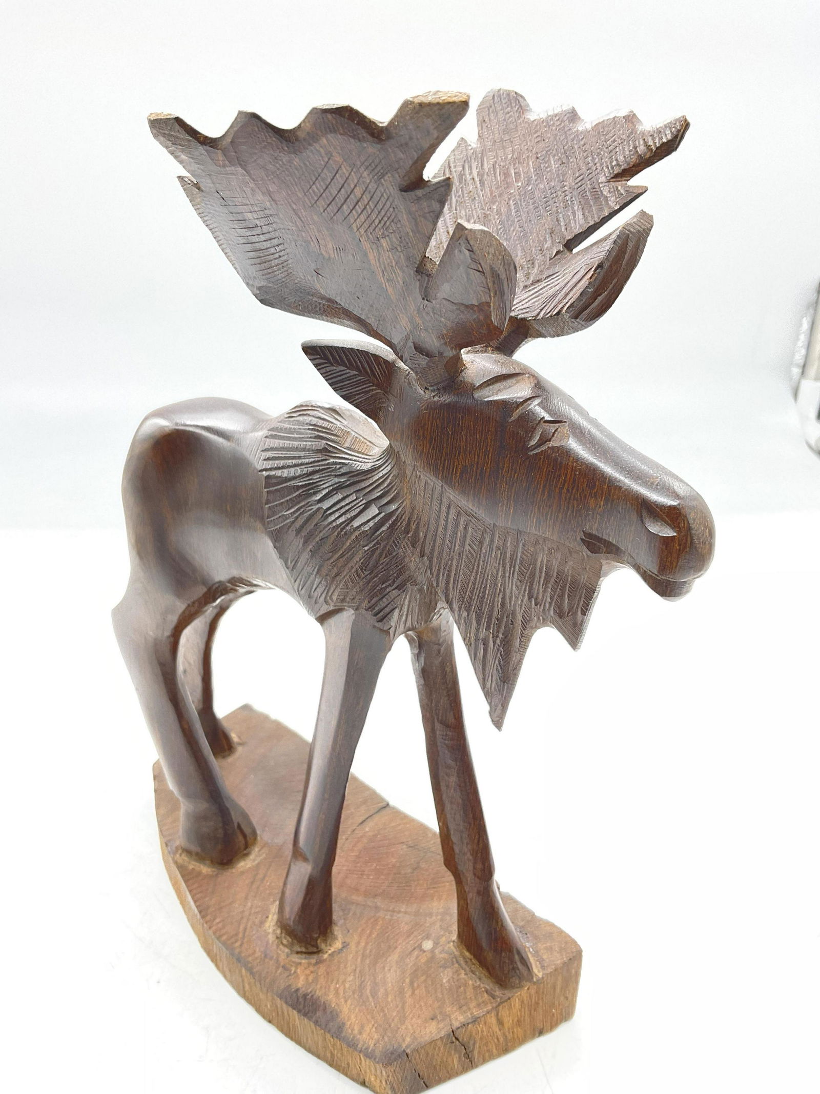 Carved Wood Moose Figural (1 of 5)
