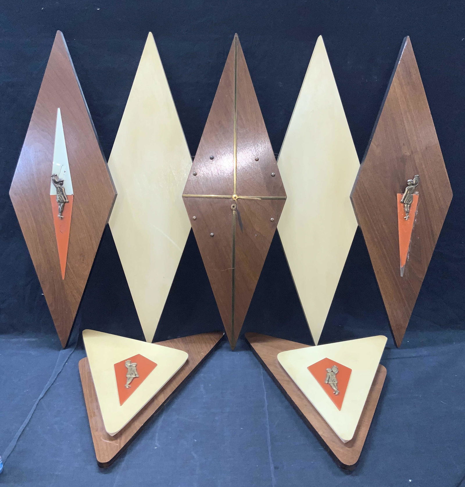 Mid Century Modern Wooden Wall Clock (1 of 10)