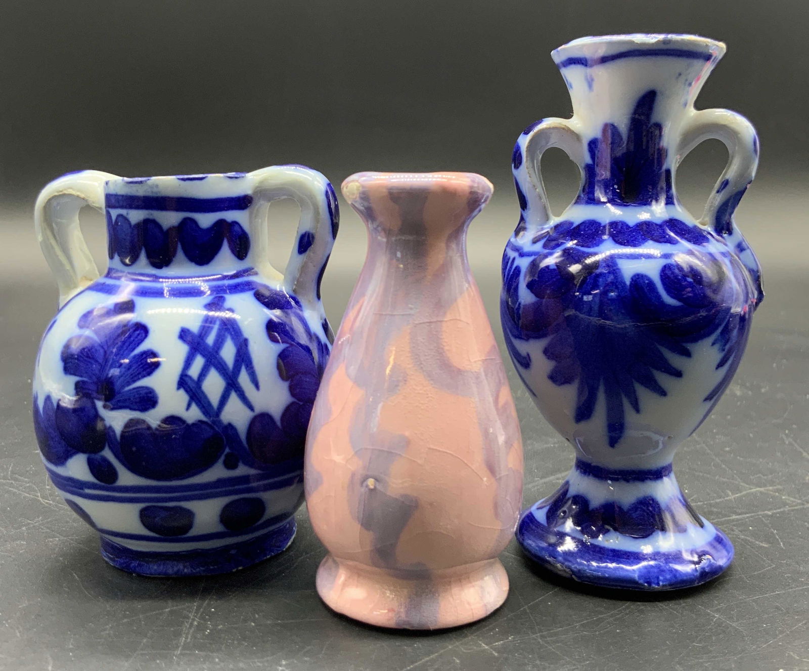 Lot 3 Vintage Handmade Pottery Bud Vases (1 of 8)