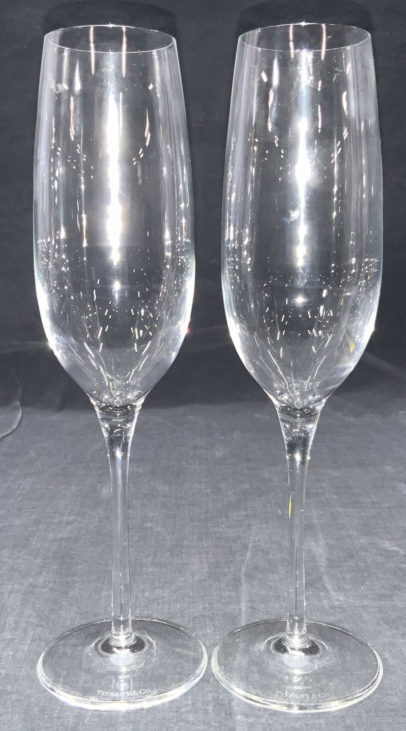 Pair TIFFANY & Co. Crystal Stemware (1 of 7)