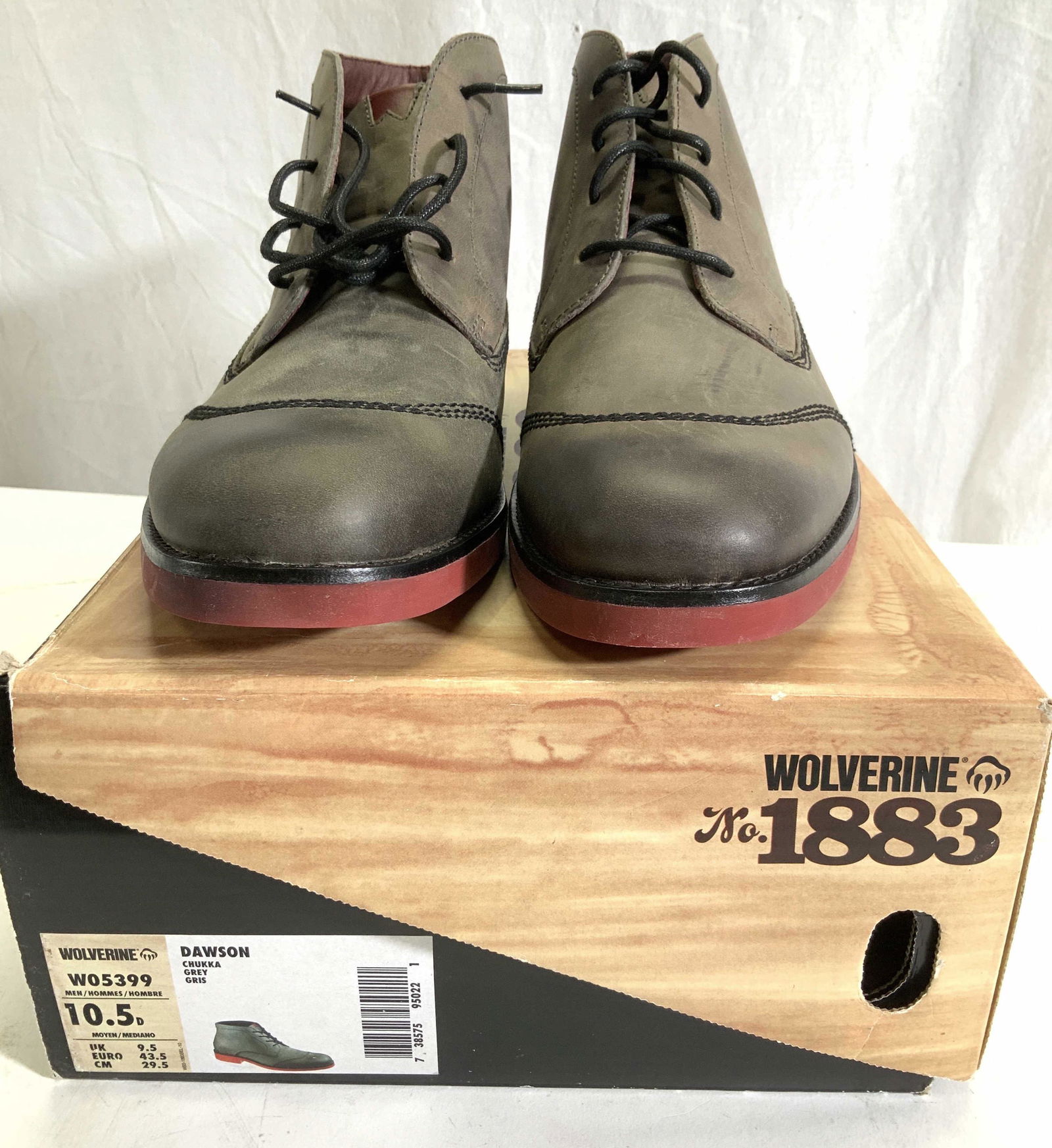 Wolverine Dawson Mens 10.5D Ankle Boots, NIB (1 of 7)
