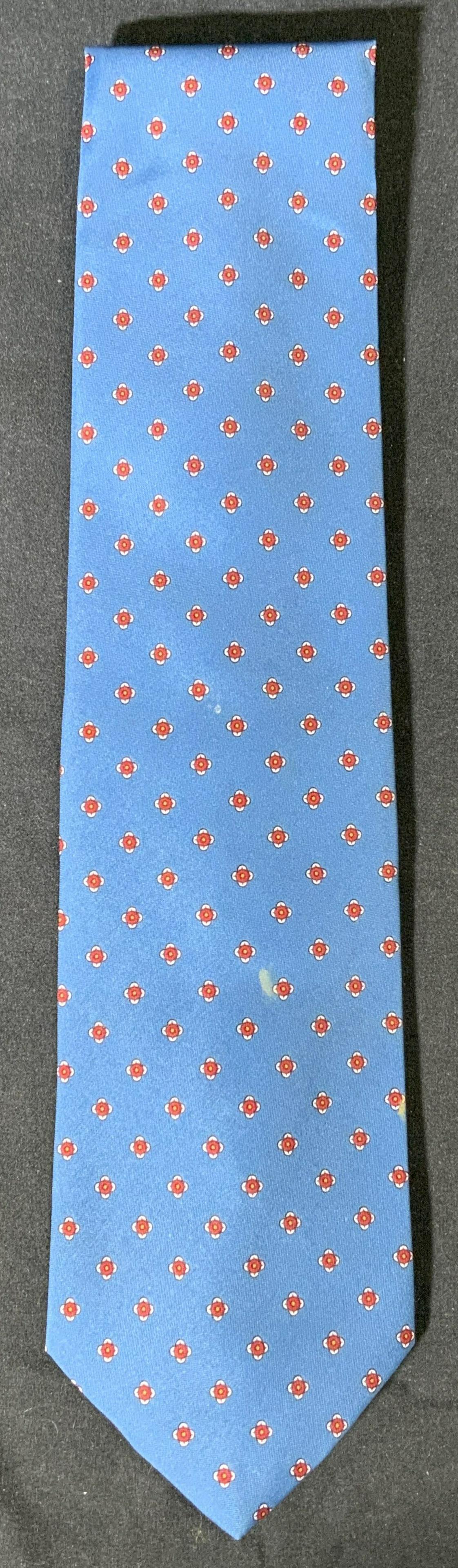 Blue Italian Silk Tie, New (1 of 4)