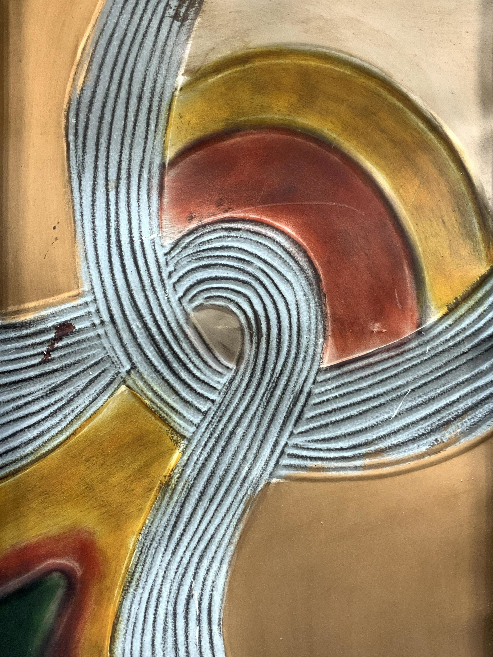 Framed Etched & Painted Metal Wall Art (1 of 9)