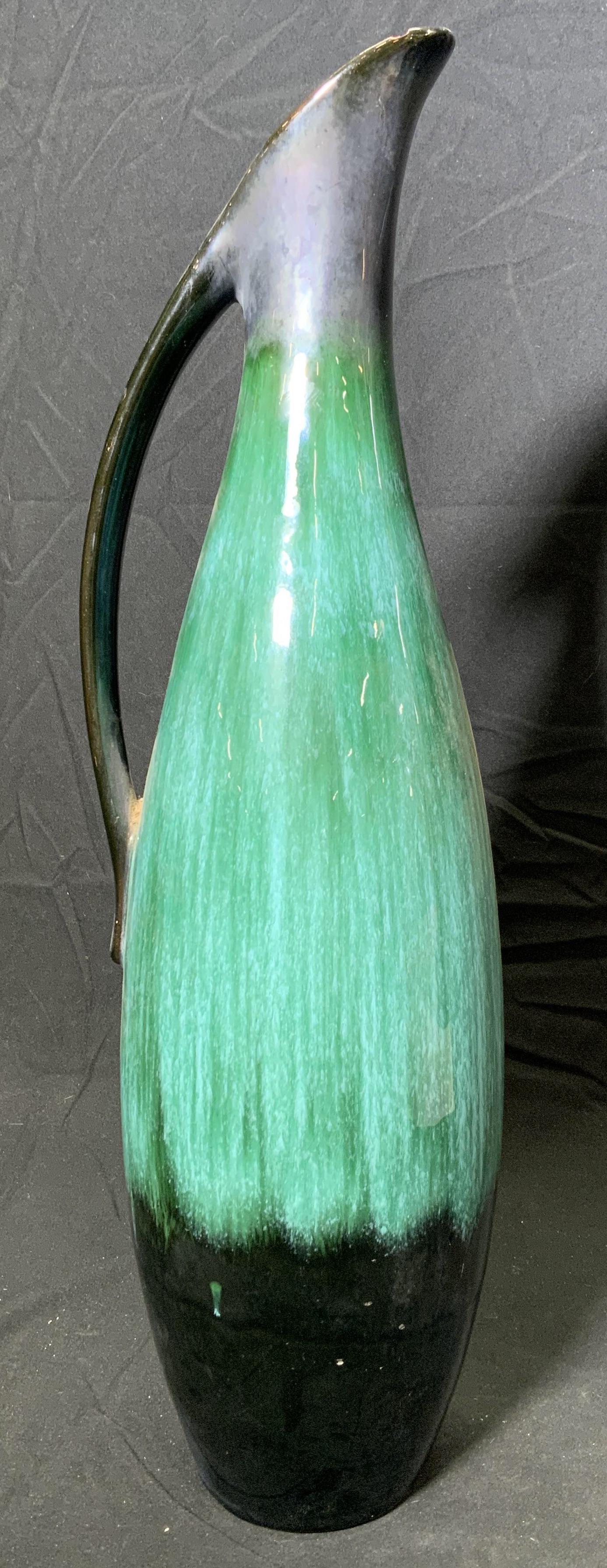 Green & Black XL Ceramic Pitcher (1 of 5)