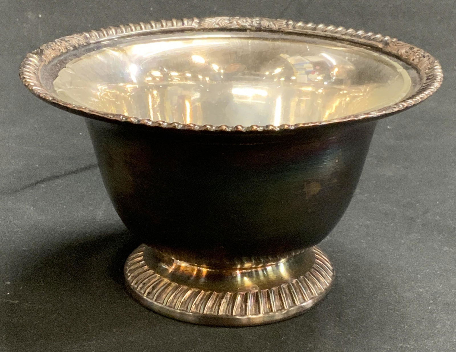 Vintage Silver Plated Bowl w Glass Insert (1 of 6)