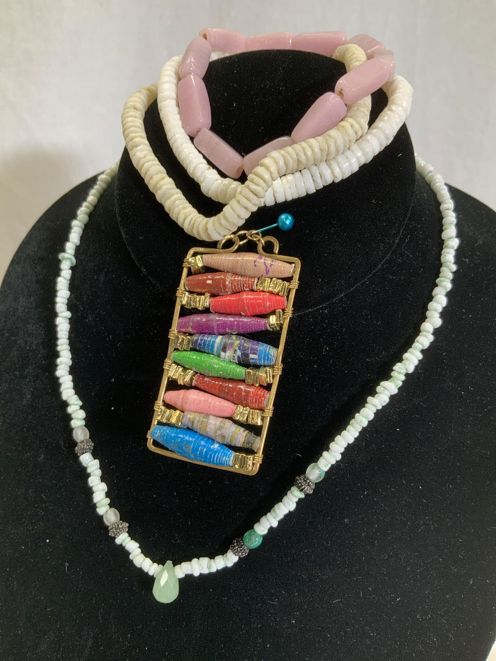 Lot 5 Hand Crafted Pendant, Necklace & Bracelets (1 of 6)