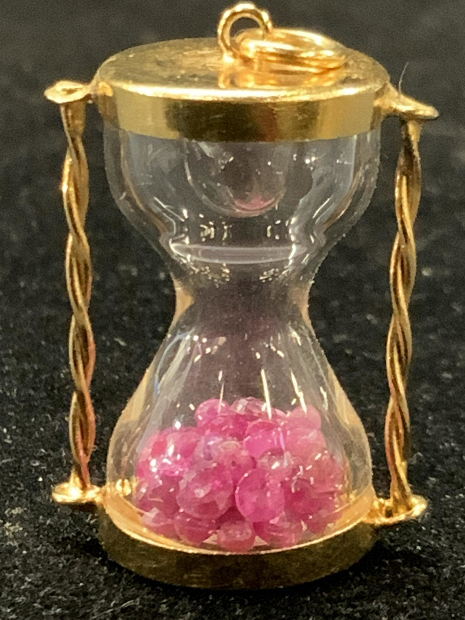 Miniature Hour Glass Necklace Pendant (1 of 8)