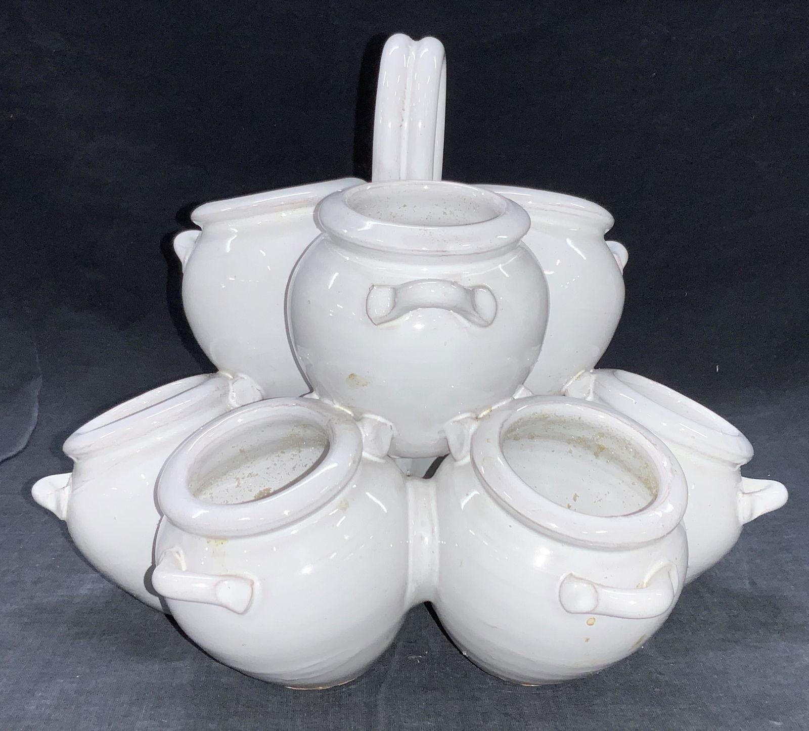 Ceramic Crafted Cauldron Vessel, Italy (1 of 8)