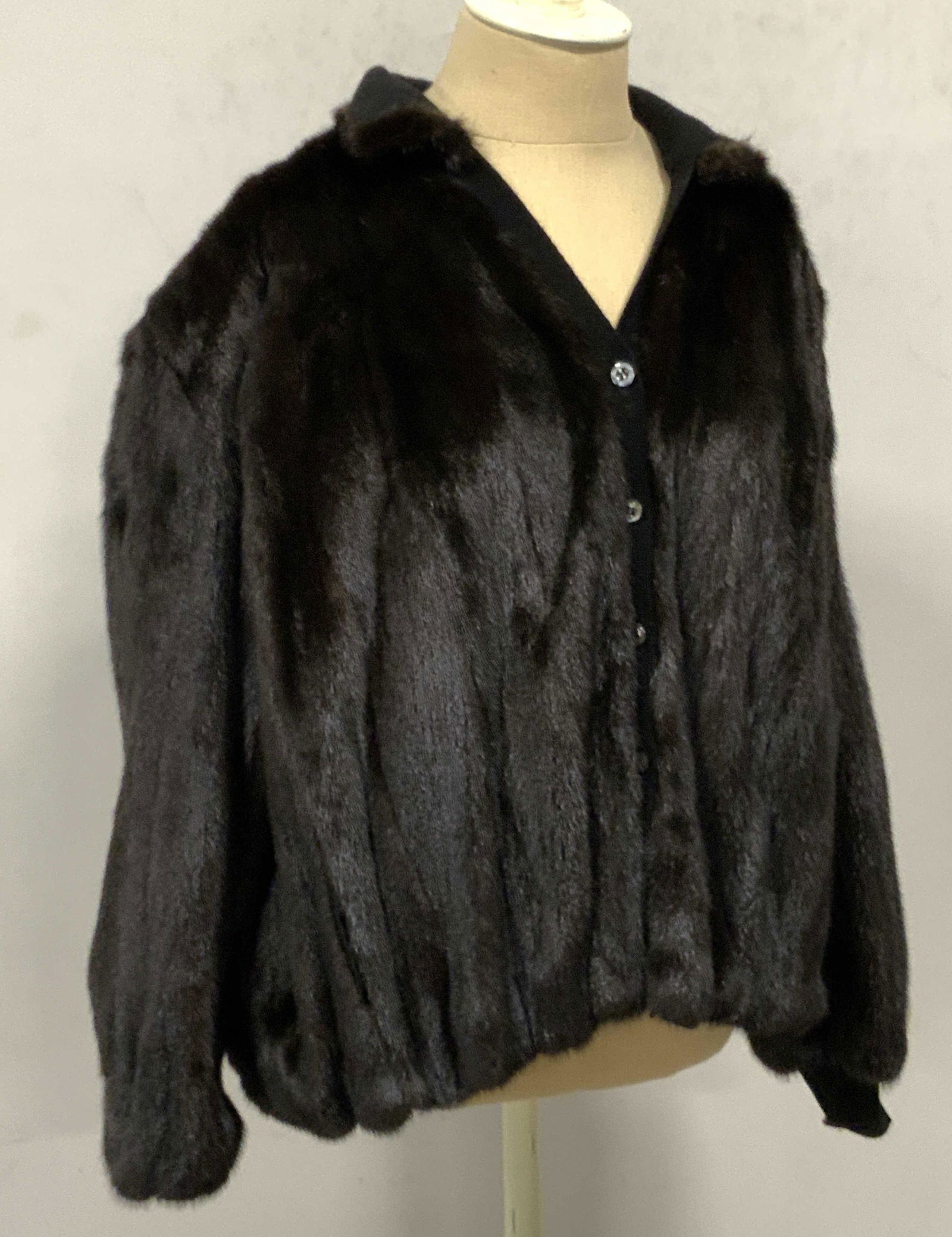 Vntg HARRODS BY GLENMAC Mink & Cashmere Jacket (1 of 16)