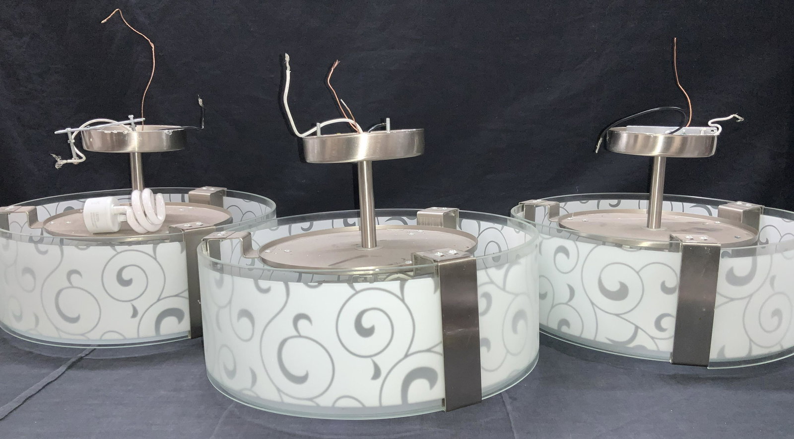 3 Retro Style Pendant Light Ceiling Fixtures (1 of 9)